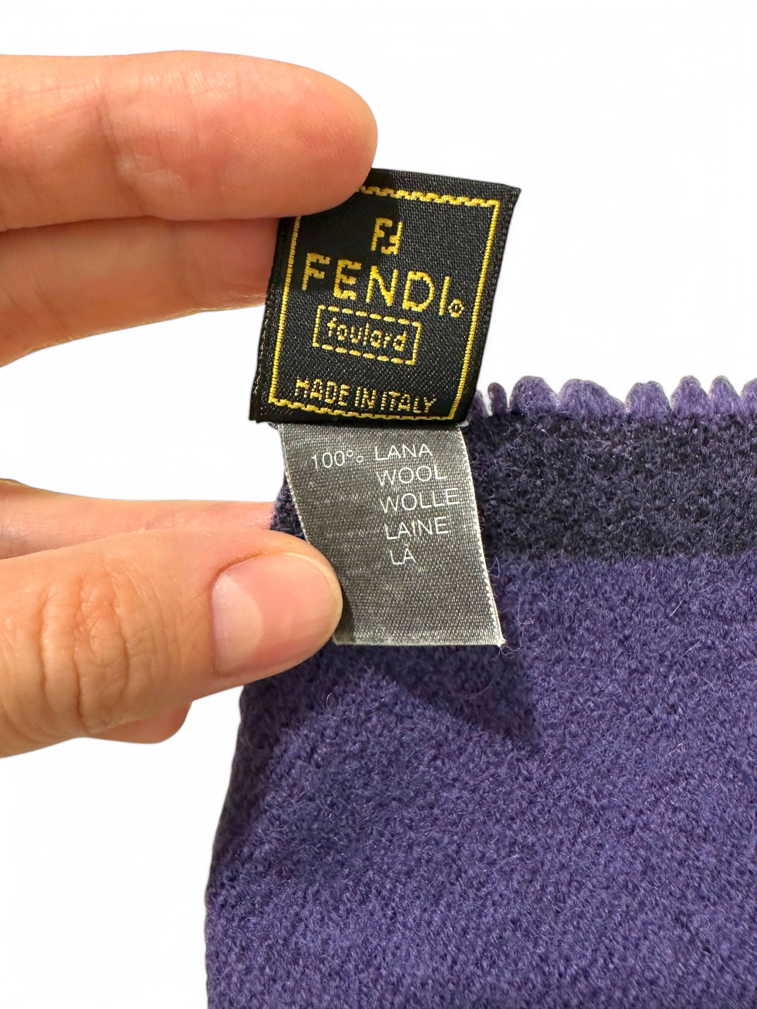 Fendi Fendi Wool Large Scarf 140 cm Size ONE SIZE - 2 Thumbnail