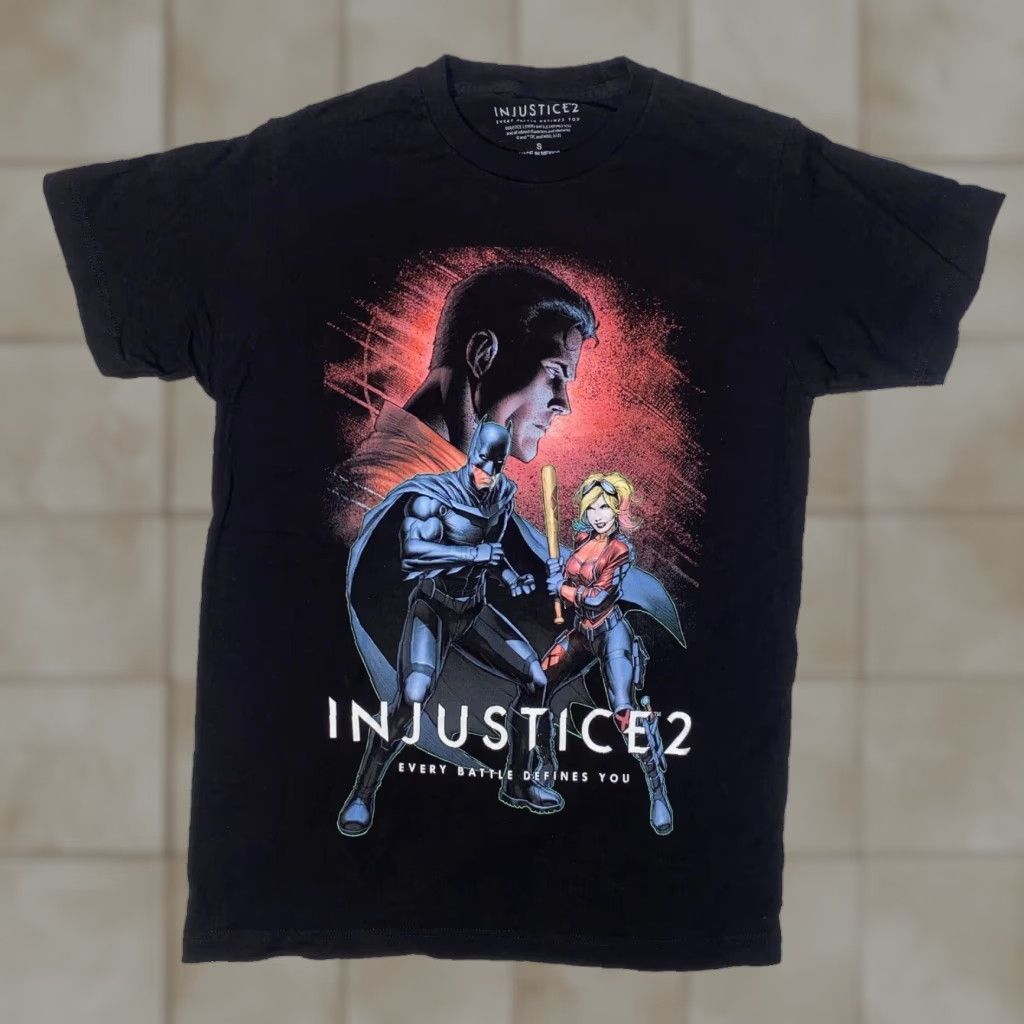 Vintage Injustice 2 Batman & Harley Quinn Superman Every Battle Defines You Tshirt - S Size US S / EU 44-46 / 1 - 1 Thumbnail