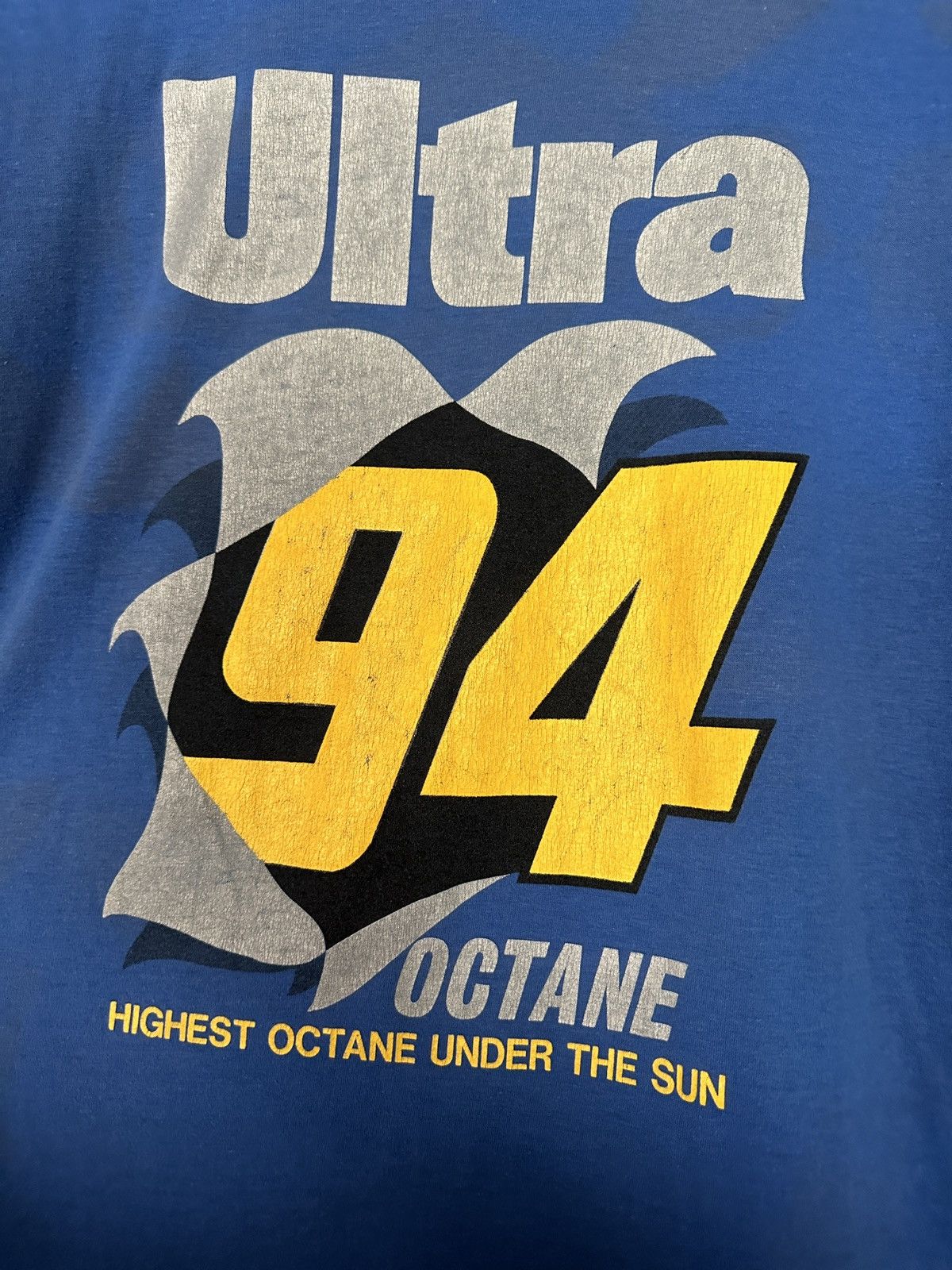 Vintage Vintage 80s Sunoco Ultra 94 Octane Double Sided Graphic Tee Size US L / EU 52-54 / 3 - 4 Thumbnail