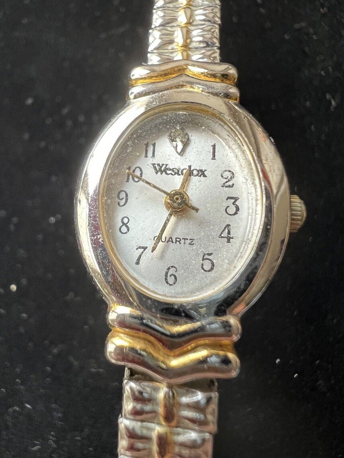 Other Vintage Westclox Two Tone Quartz Women's Watch New Battery Size ONE SIZE - 1 Thumbnail
