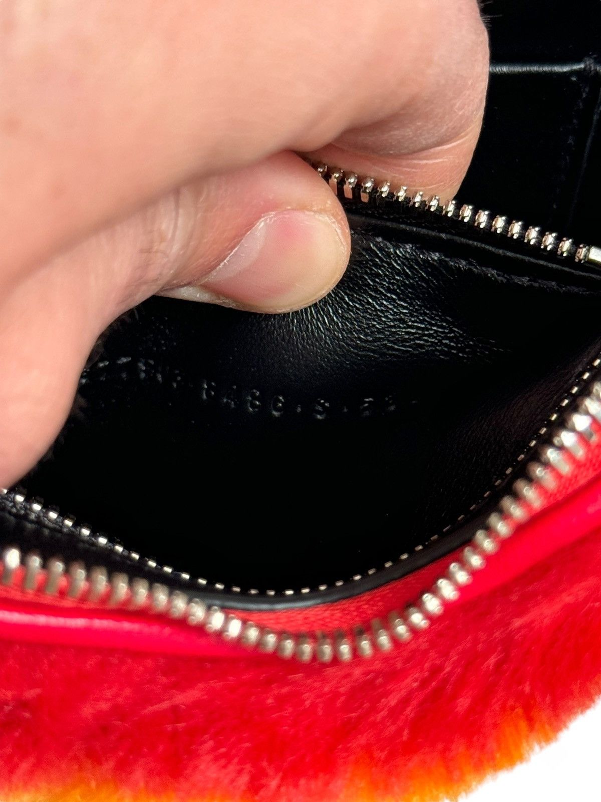 Balenciaga Faux Fur Rainbow Mini Heart Crossbody Bag Size ONE SIZE - 8 Thumbnail