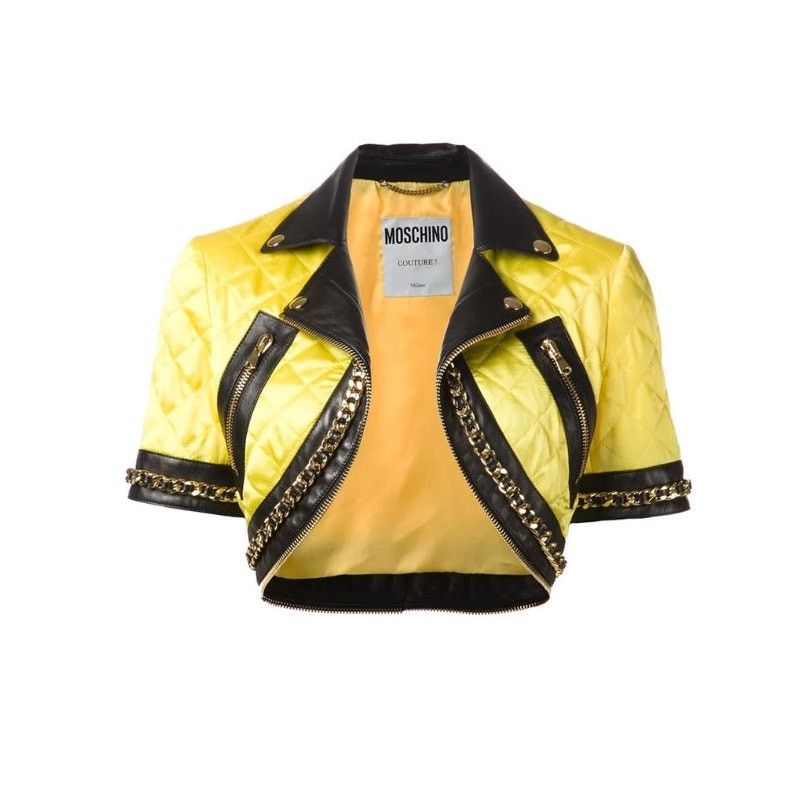 Moschino Moschino Couture Jeremy Scott BARBIE CROPPED BIKER JACKET Size M / US 6-8 / IT 42-44 - 6 Thumbnail