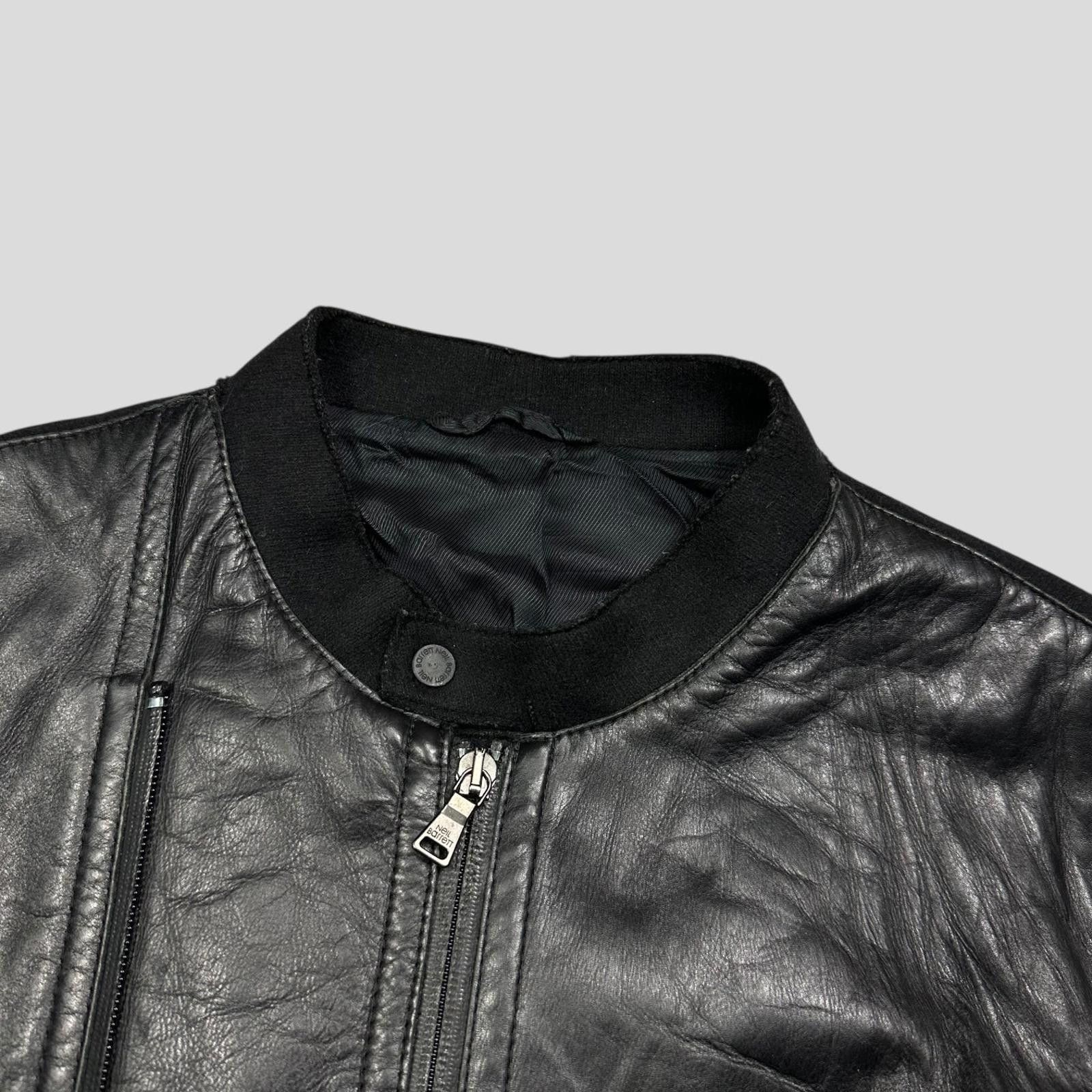 Neil Barrett Neil Barrett 00’s Leather + Wool Modular Zip Biker Jacket M Size US M / EU 48-50 / 2 - 6 Thumbnail