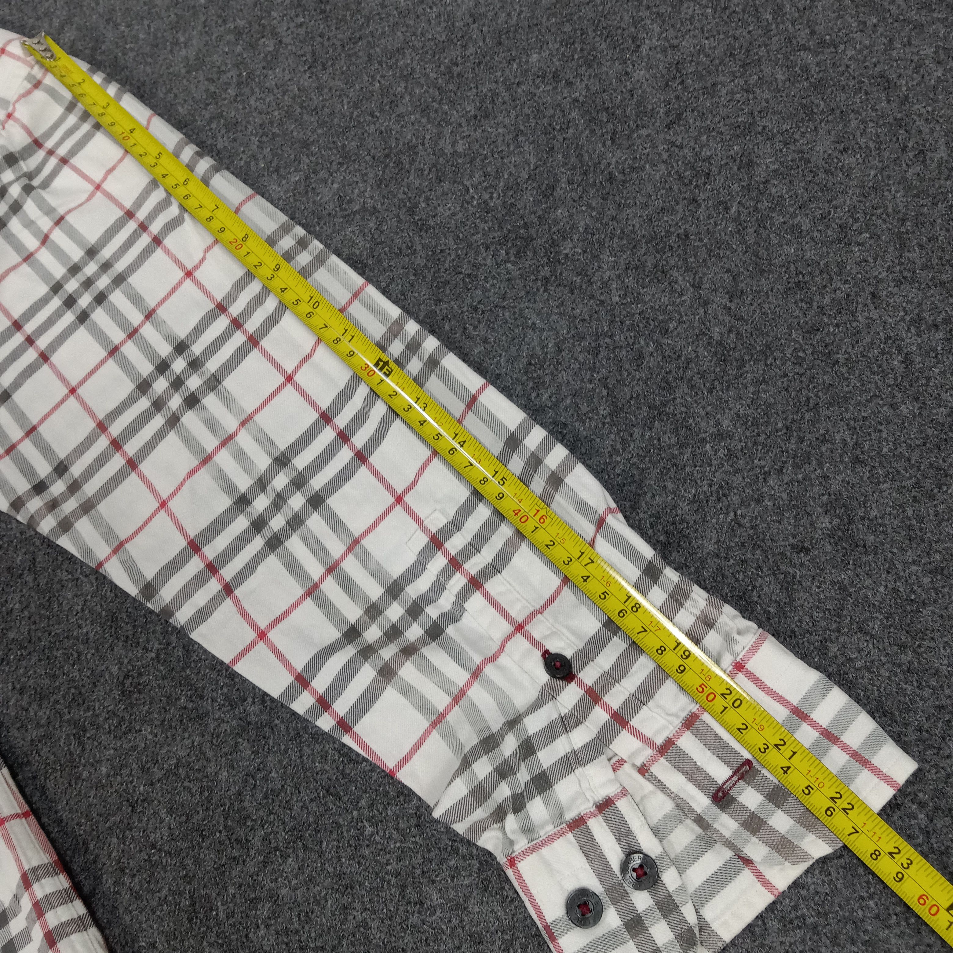 Burberry × Vintage Burberry Black Label Italian Brand Flannel Shirt Size US XL / EU 56 / 4 - 8 Thumbnail