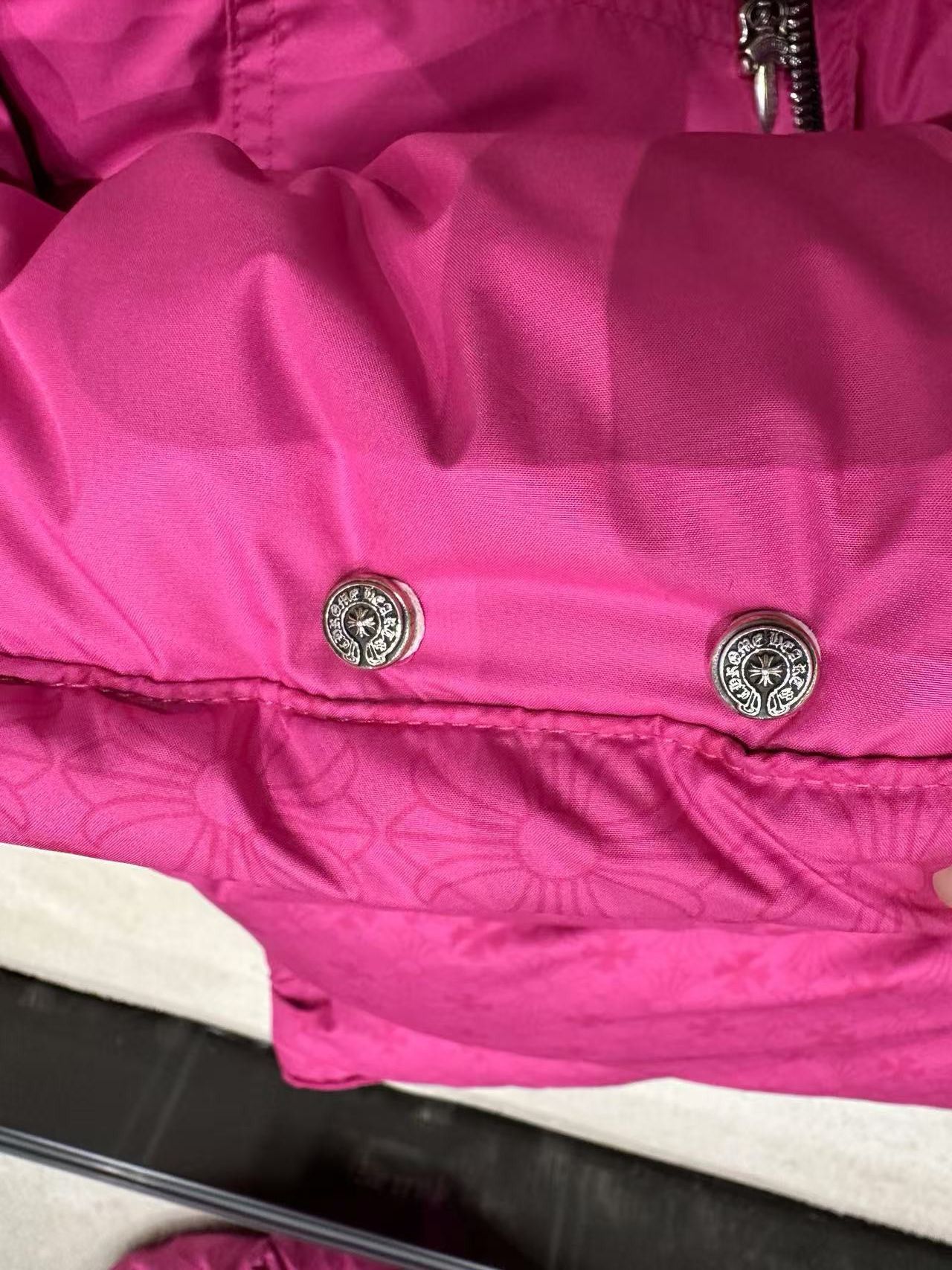 Chrome Hearts Chrome Hearts Women Pink Monogram Cropped Puffer Down Jacket Size M / US 6-8 / IT 42-44 - 5 Thumbnail