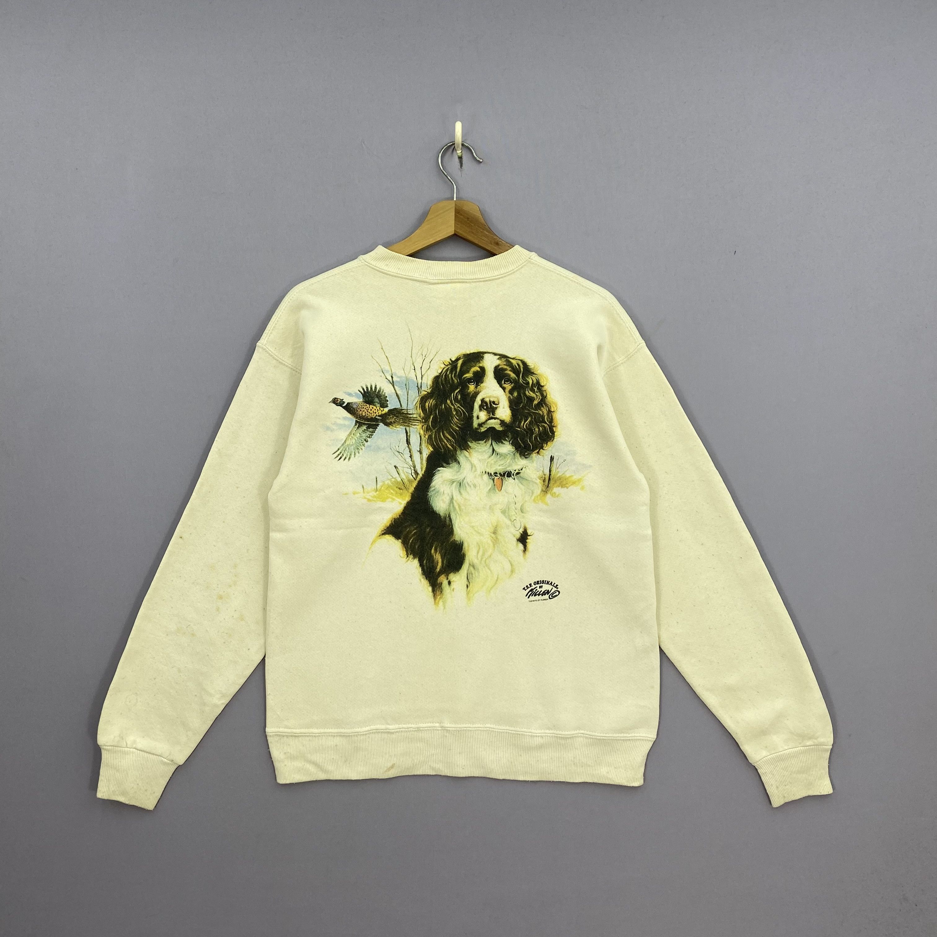 Lee Vintage 90s Lee Sweater Animal Dog Motif Pullover Jumper Size US M / EU 48-50 / 2 - 1 Thumbnail