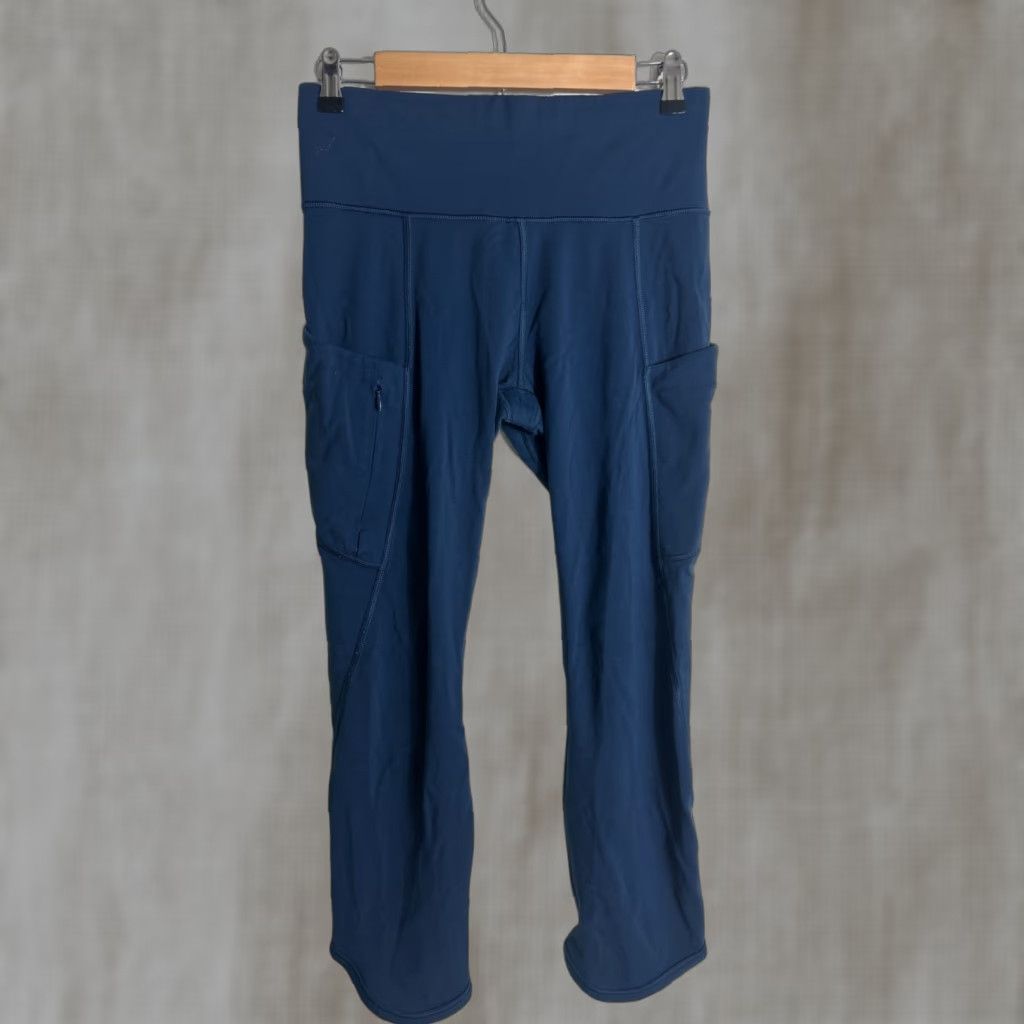 Athleta Athleta Leggings Cropped Deep Teal S Size Small Pockets Athletic Gym Running Yoga Size 28" / US 6 / IT 42 - 1 Thumbnail