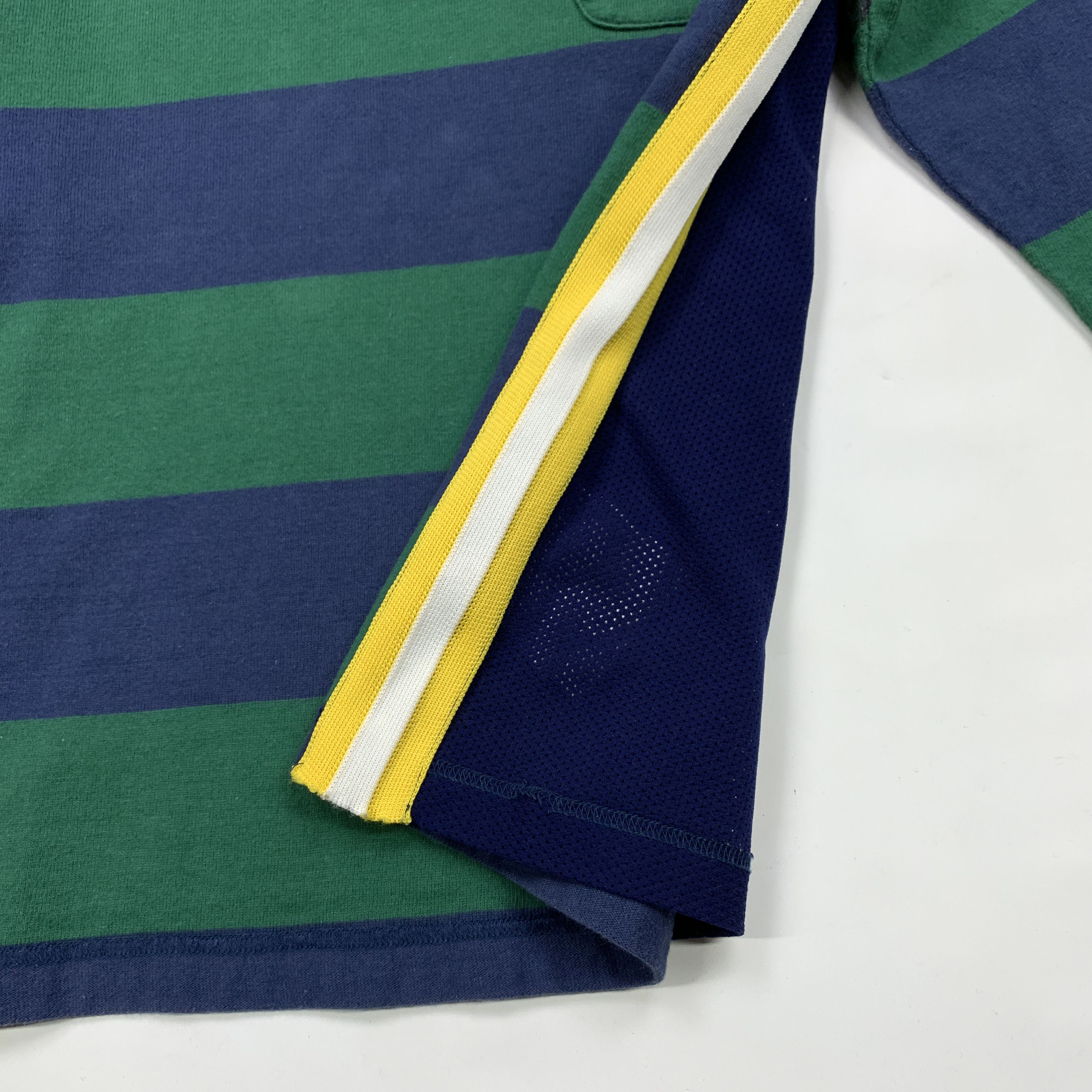 Comme des Garcons 00s Hybrid Rugby Polo Shirt / Mesh Jersey Size US M / EU 48-50 / 2 - 9 Thumbnail