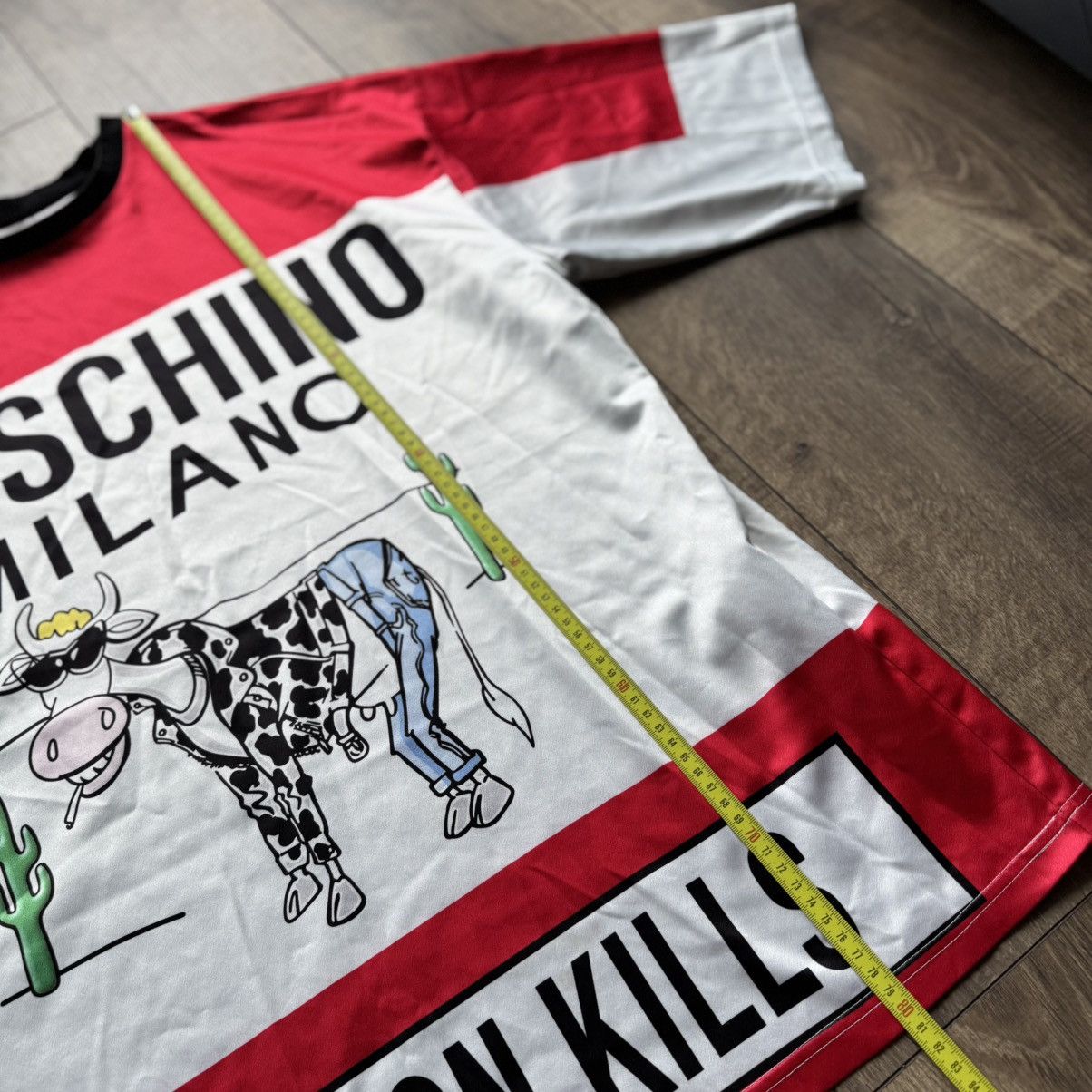 Moschino Moschino Fashion Kills Tee Shirt Jeremy Scott Hype Jersey Size US S / EU 44-46 / 1 - 10 Thumbnail