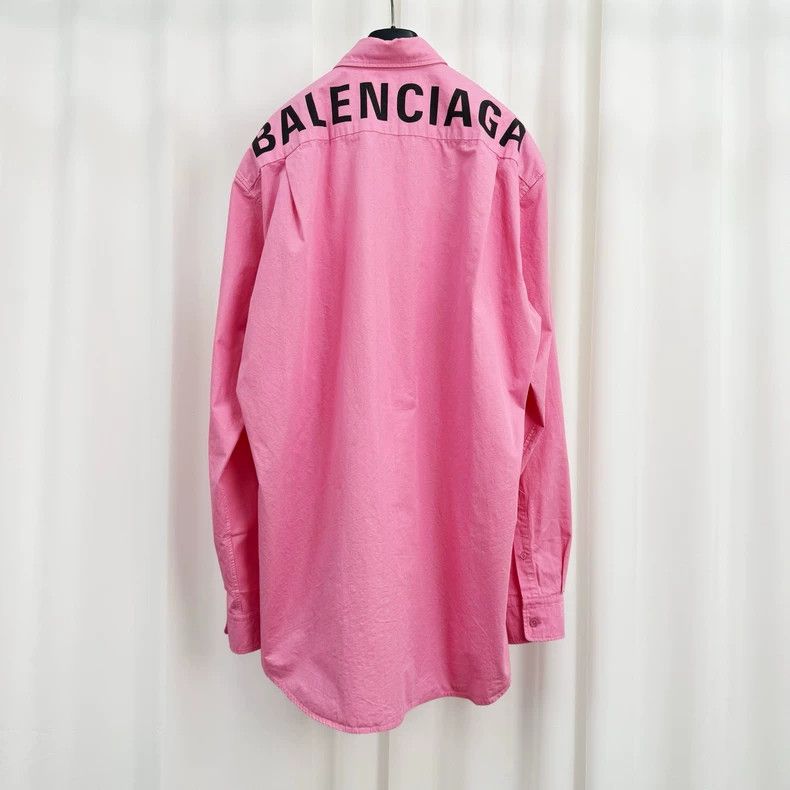 Balenciaga Balenciaga size 36 Pink back monogrammed shirt Size US S / EU 44-46 / 1 - 2 Thumbnail
