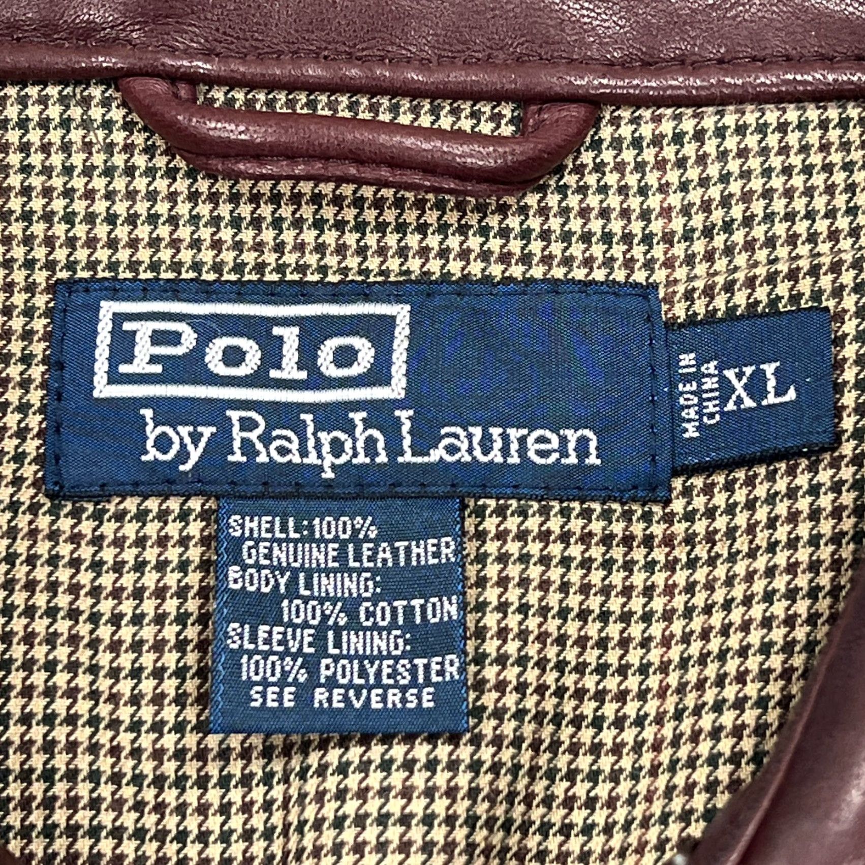 Polo Ralph Lauren VINTAGE Polo Ralph Lauren Leather Bomber Jacket Mens XL Mahogany Soft Loop Collar Size US XL / EU 56 / 4 - 7 Thumbnail