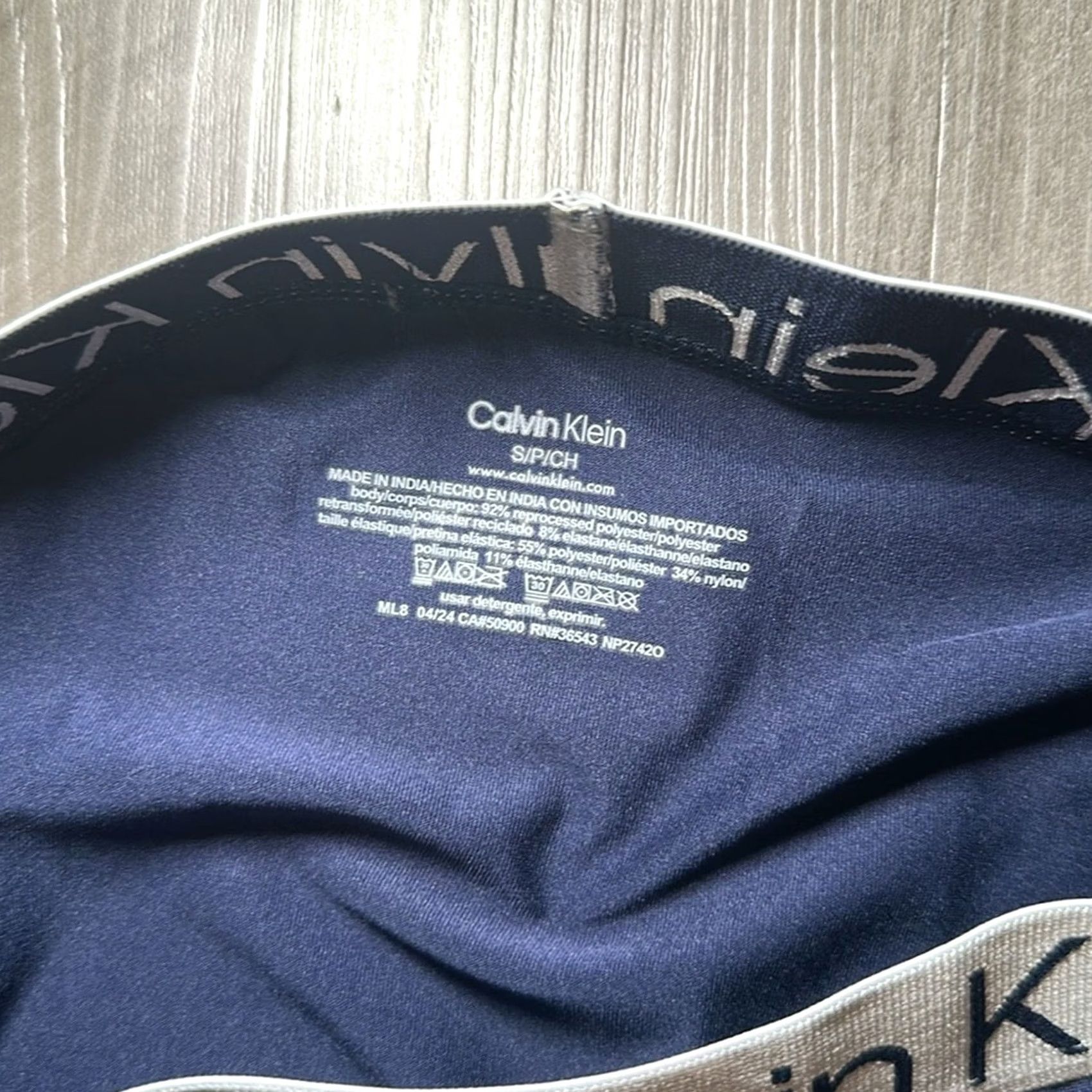Calvin Klein Calvin Klein Boxer Brief - S - Underwear - Men - Regular - Microfiber - Blue - Small Size 36R - 3 Thumbnail
