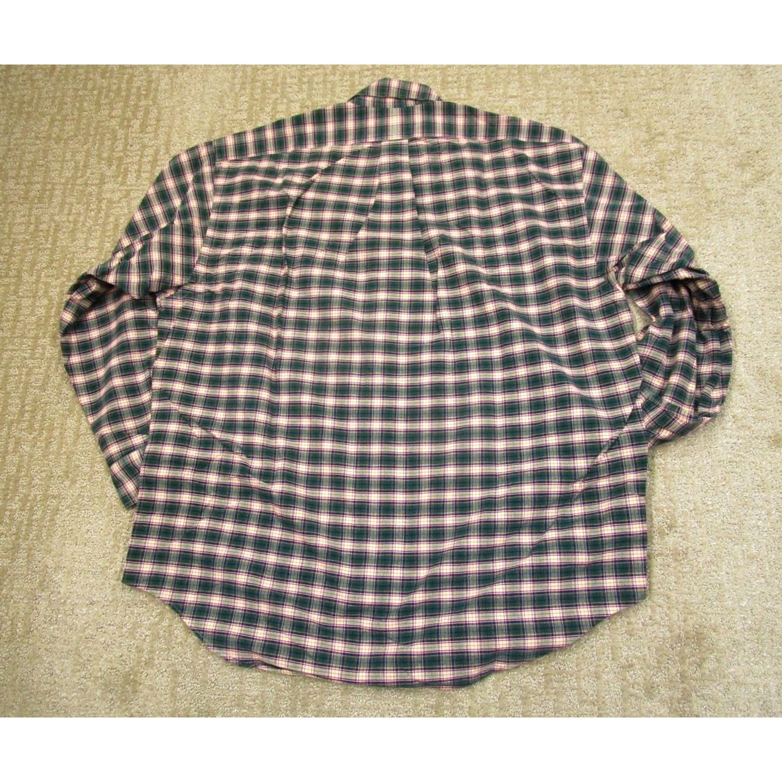 Ralph Lauren Ralph Lauren Shirt Men Medium Green Tartan Plaid Long Sleeve Button-Up Big Shirt Size US M / EU 48-50 / 2 - 3 Thumbnail