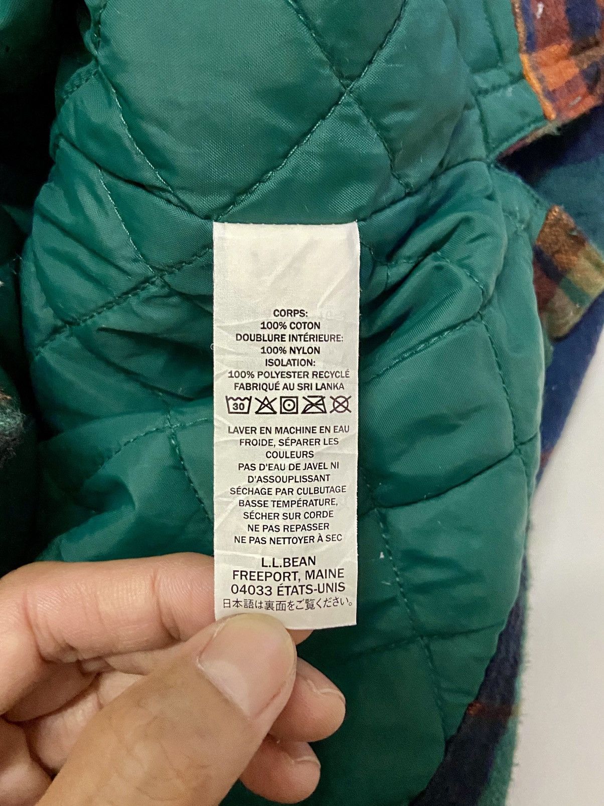 L.L. Bean VINTAGE LL BEAN QUILTED FLANNEL SHIRT JACKET Size US L / EU 52-54 / 3 - 14 Thumbnail