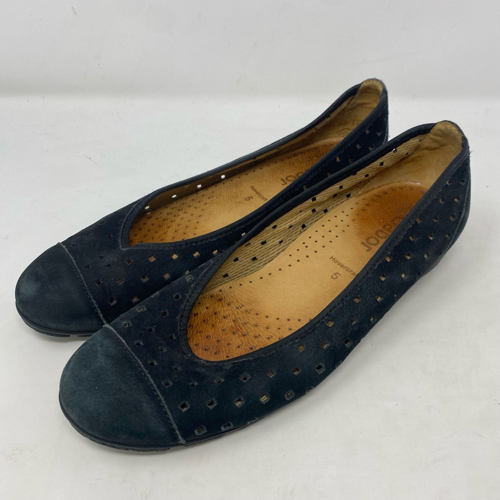 Other Gabor Hovercraft Ballet Flats Black Nubuck Shoes Comfort 7.5 Size US 7.5 / IT 37.5 - 1 Thumbnail