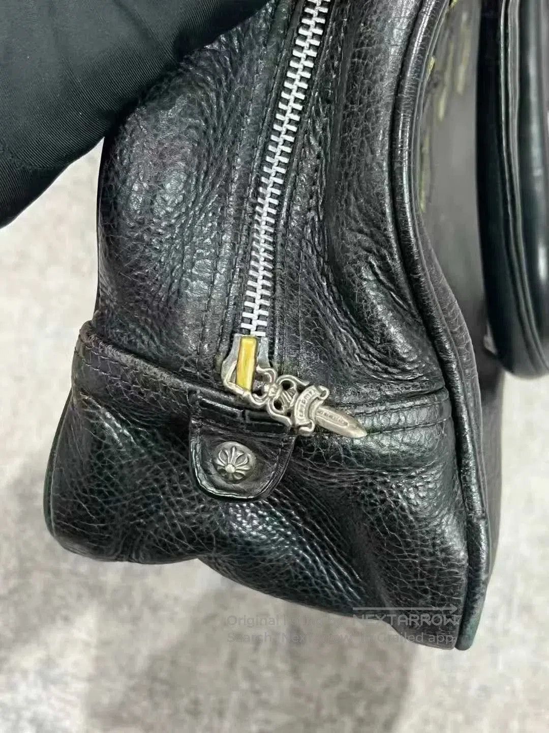 Chrome Hearts chrome hearts black leather bowling bag. Size ONE SIZE - 9 Thumbnail