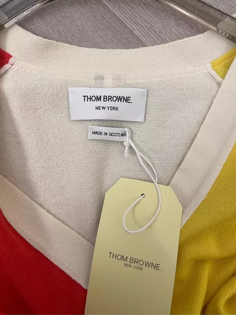 Thom Browne Thom Browne size1 Colorful patchwork cashmere sweater Size US S / EU 44-46 / 1 - 7 Thumbnail
