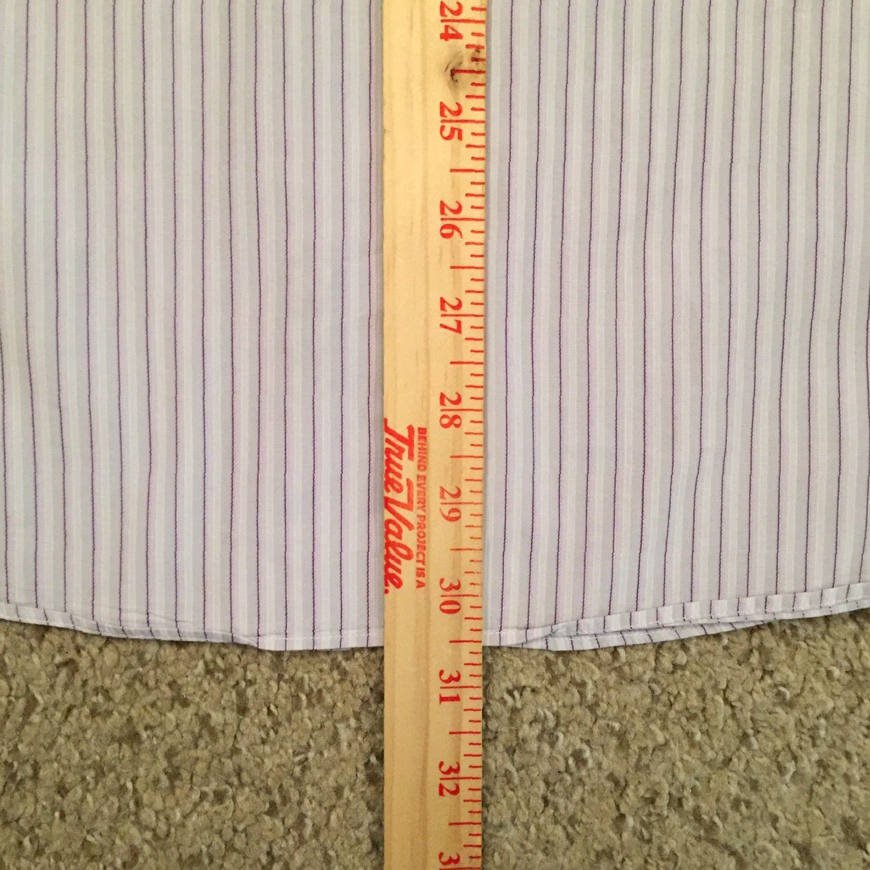 Apt. 9 Apt 9 Shirt Mens Large Purple Striped Long Sleeve Button Up Size US L / EU 52-54 / 3 - 7 Thumbnail