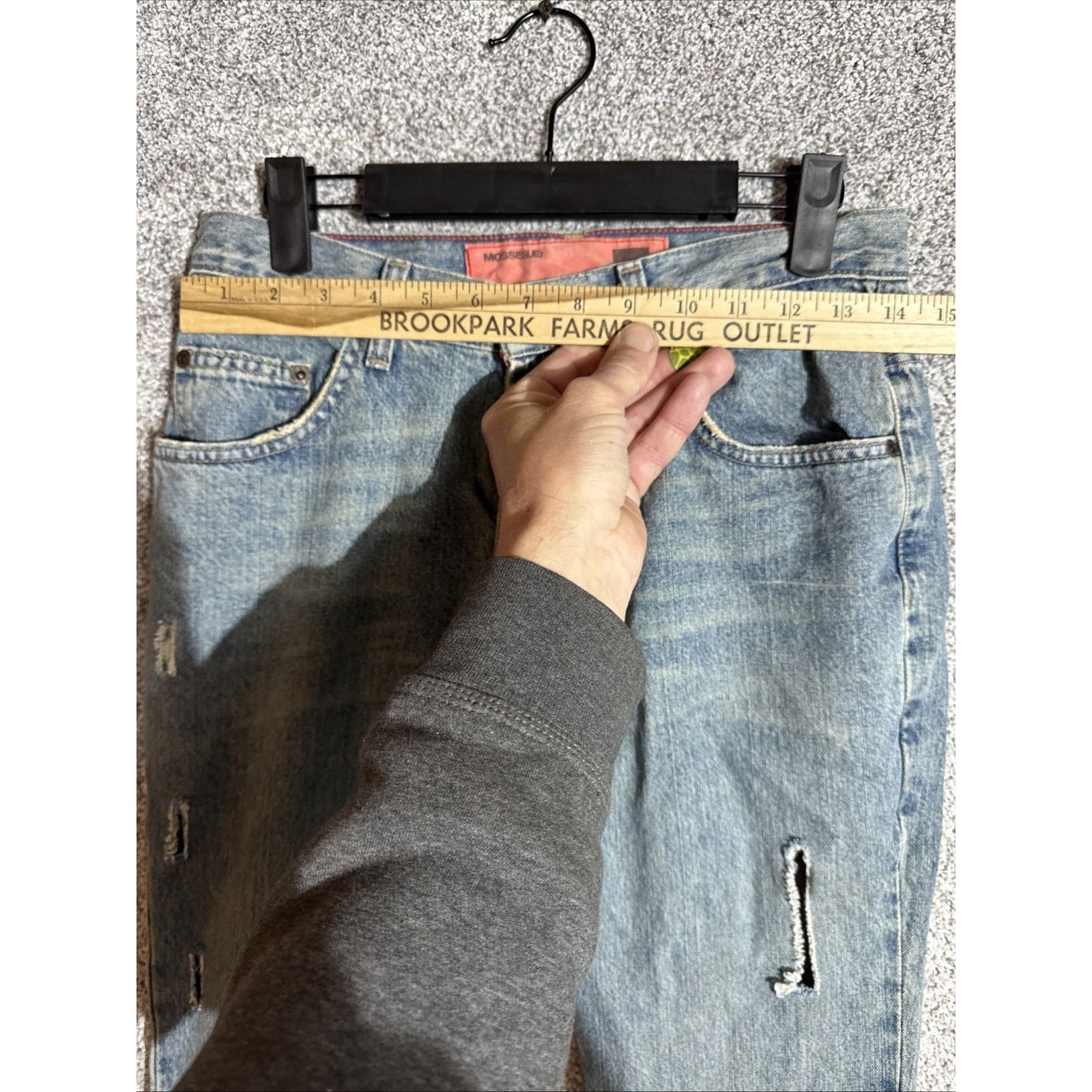 Mossimo Vintage Y2K Mossimo Jeans Women 28x30 Distressed Ripped Punk Size 28" / US 6 / IT 42 - 3 Thumbnail