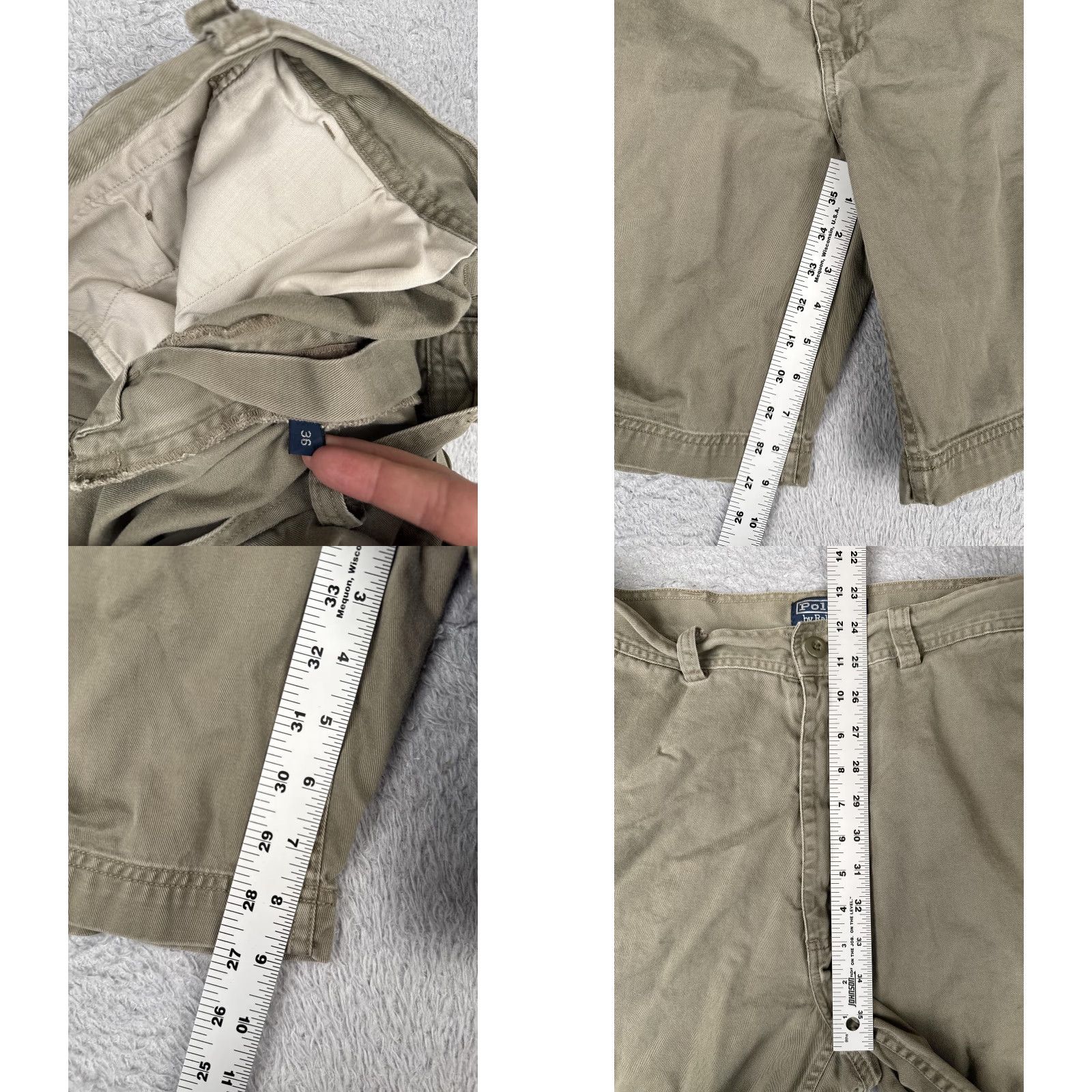 Polo Ralph Lauren Polo Ralph Lauren Shorts Mens 36 Khaki Polo Chino Cargo Pockets Cotton 36x9 Size US M / EU 48-50 / 2 - 8 Thumbnail