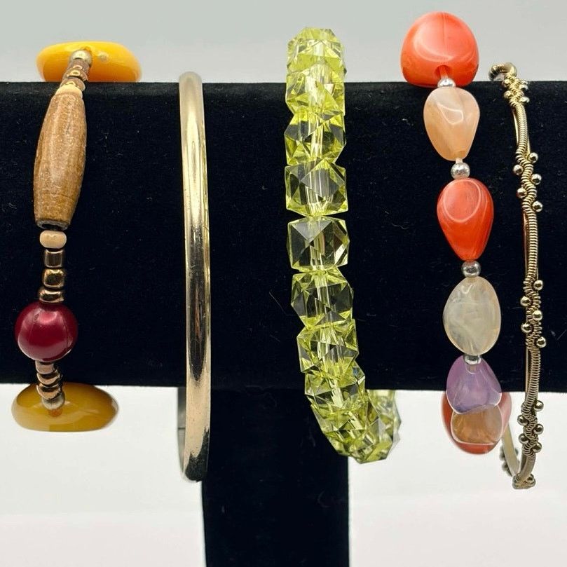 Other Gold & Green Bracelet Bundle Size ONE SIZE - 1 Thumbnail