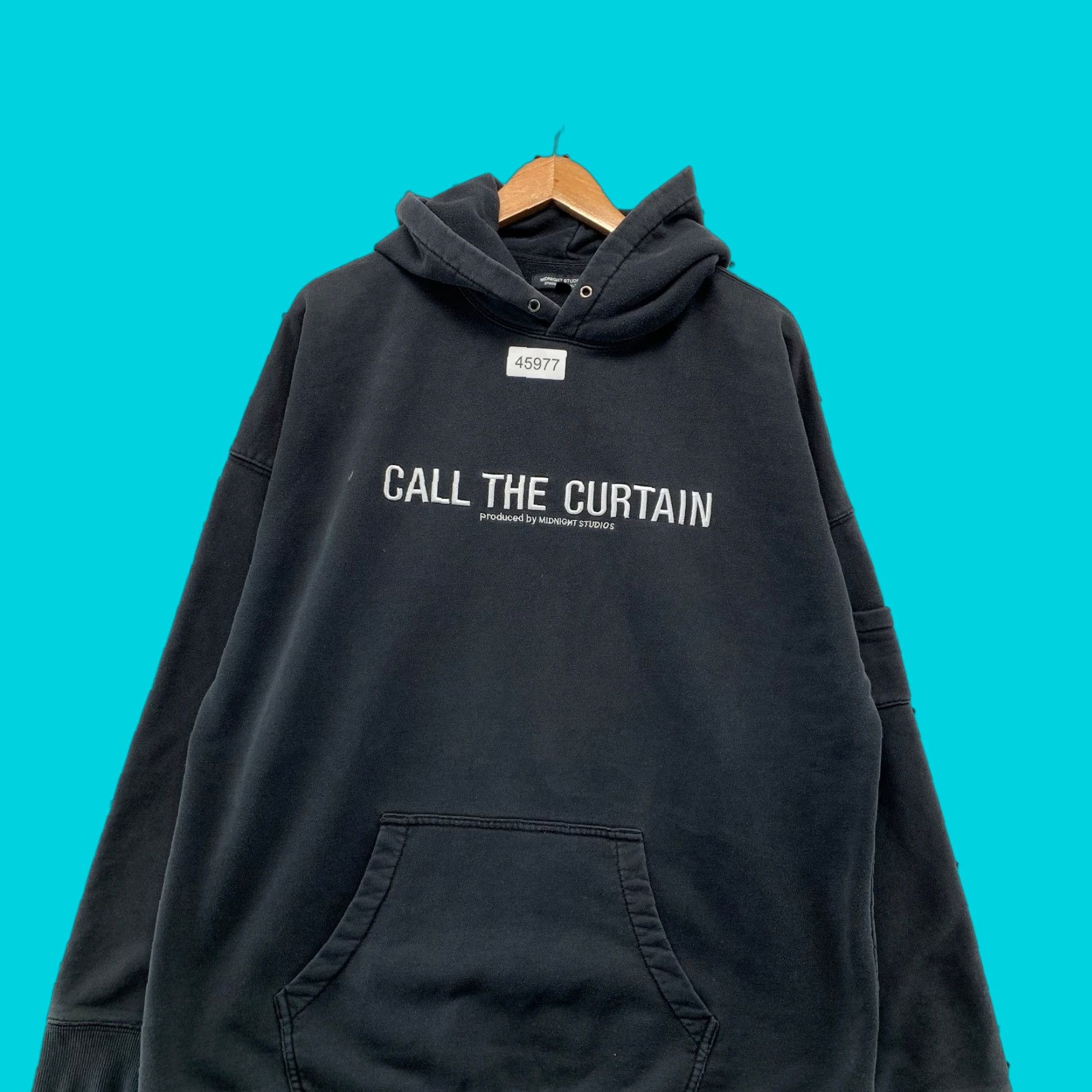 Midnight Studios Midnight Studio Hoodie Mens XL Black Call The Curtain Sweatshirt Graphic Print Pullover 3 Size XL Black Mens Size US XL / EU 56 / 4 - 1 Thumbnail