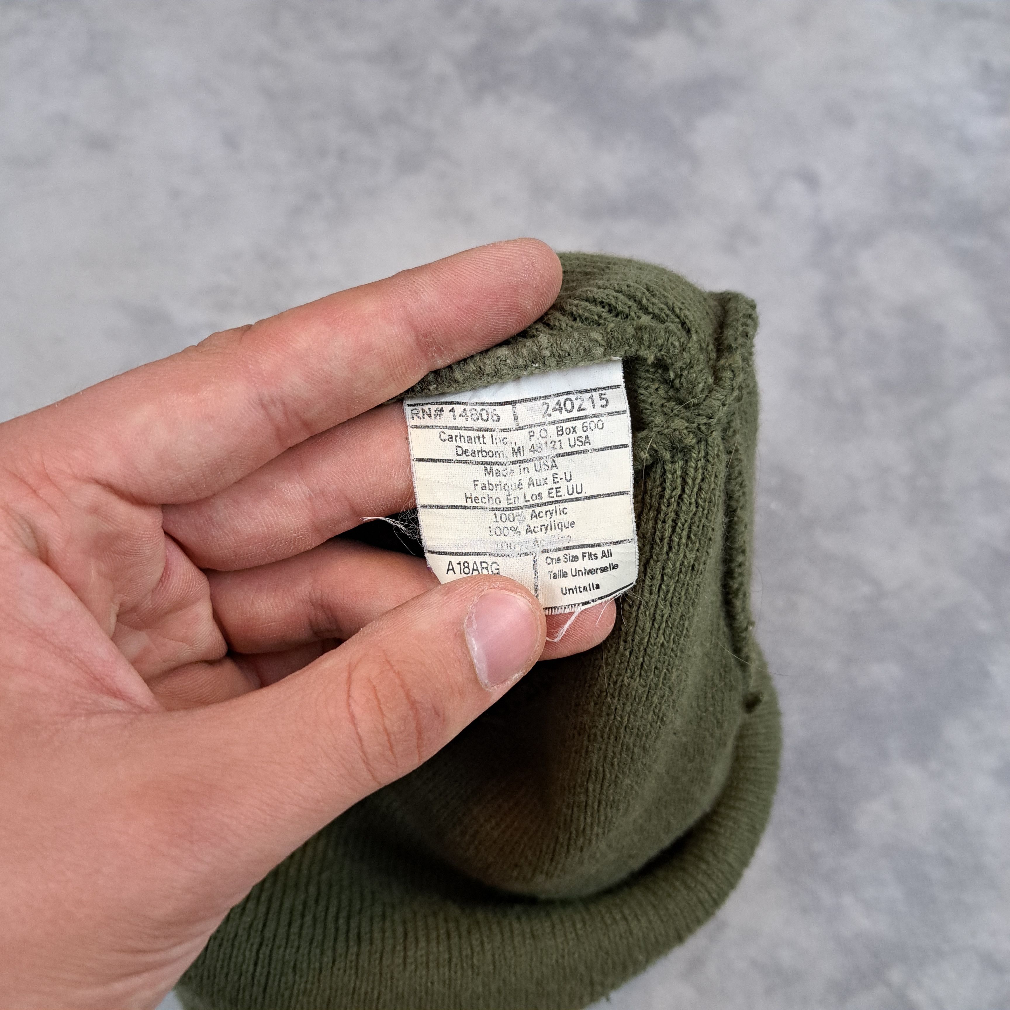 Carhartt OG Carhartt Made in USA VIntage 00s Beanie Watch Hat Size ONE SIZE - 3 Thumbnail
