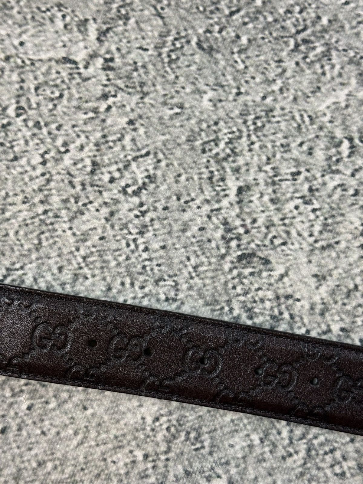 Gucci Gucci belt big buckle double G brown silver monogram Size 36 - 7 Thumbnail