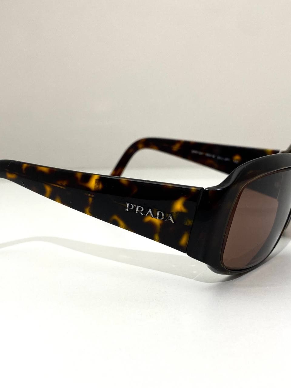 Prada Prada Logo Retro Chunky SPR 12H Sunglasses Vintage Y2K Size ONE SIZE - 7 Thumbnail