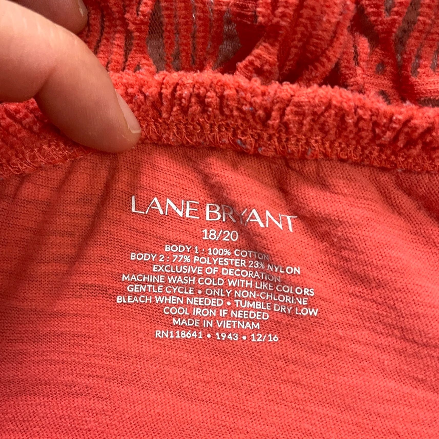 Vintage VINTAGE Lane Bryant Women's Blouse 18 Plus Off Shoulder Crocheted Cotton Casual Top Summer Womens Size XXL / US 16-18 / IT 52-54 - 6 Thumbnail