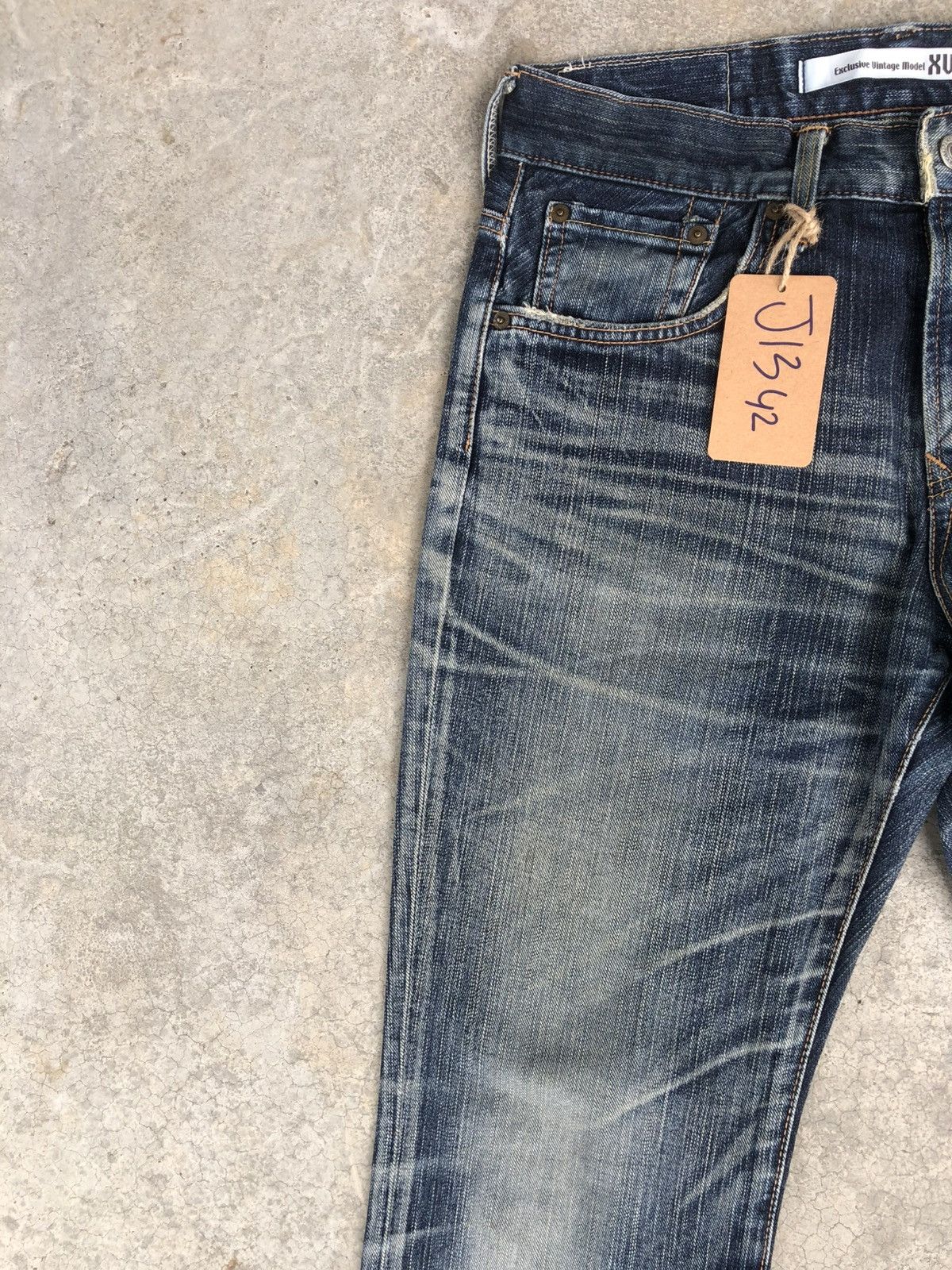 Le Grande Bleu (L.G.B.) Edwin XV Flared Jeans Bootcut Distressed Jeans Size US 31 - 4 Thumbnail