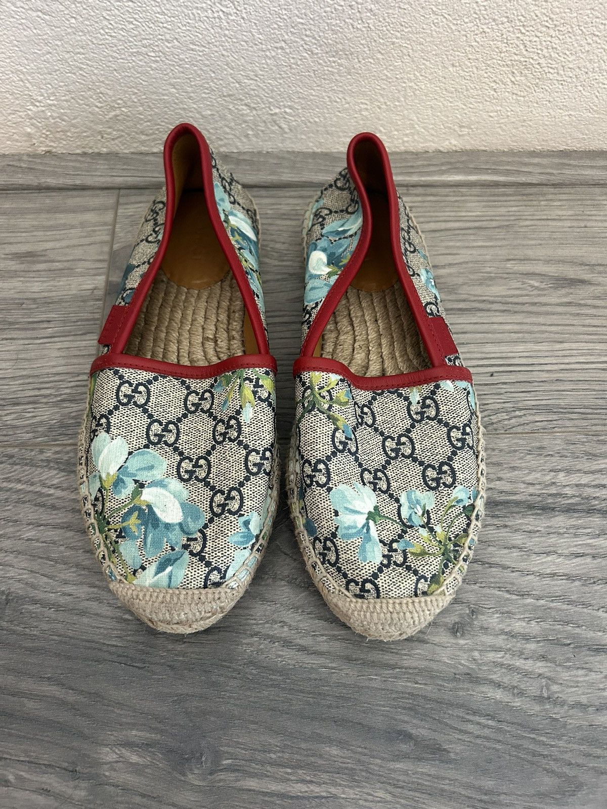 Gucci Gucci Floral Monogram Print Espadrilles Size US 5.5 / IT 35.5 - 2 Thumbnail