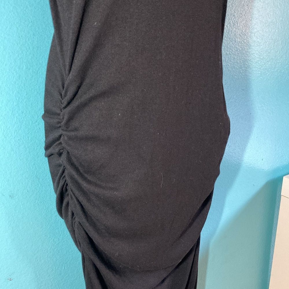 Michael Stars Michael Stars Wren Ribbed Midi Fitted Tank Dress in Black Size L Size L / US 10 / IT 46 - 7 Thumbnail