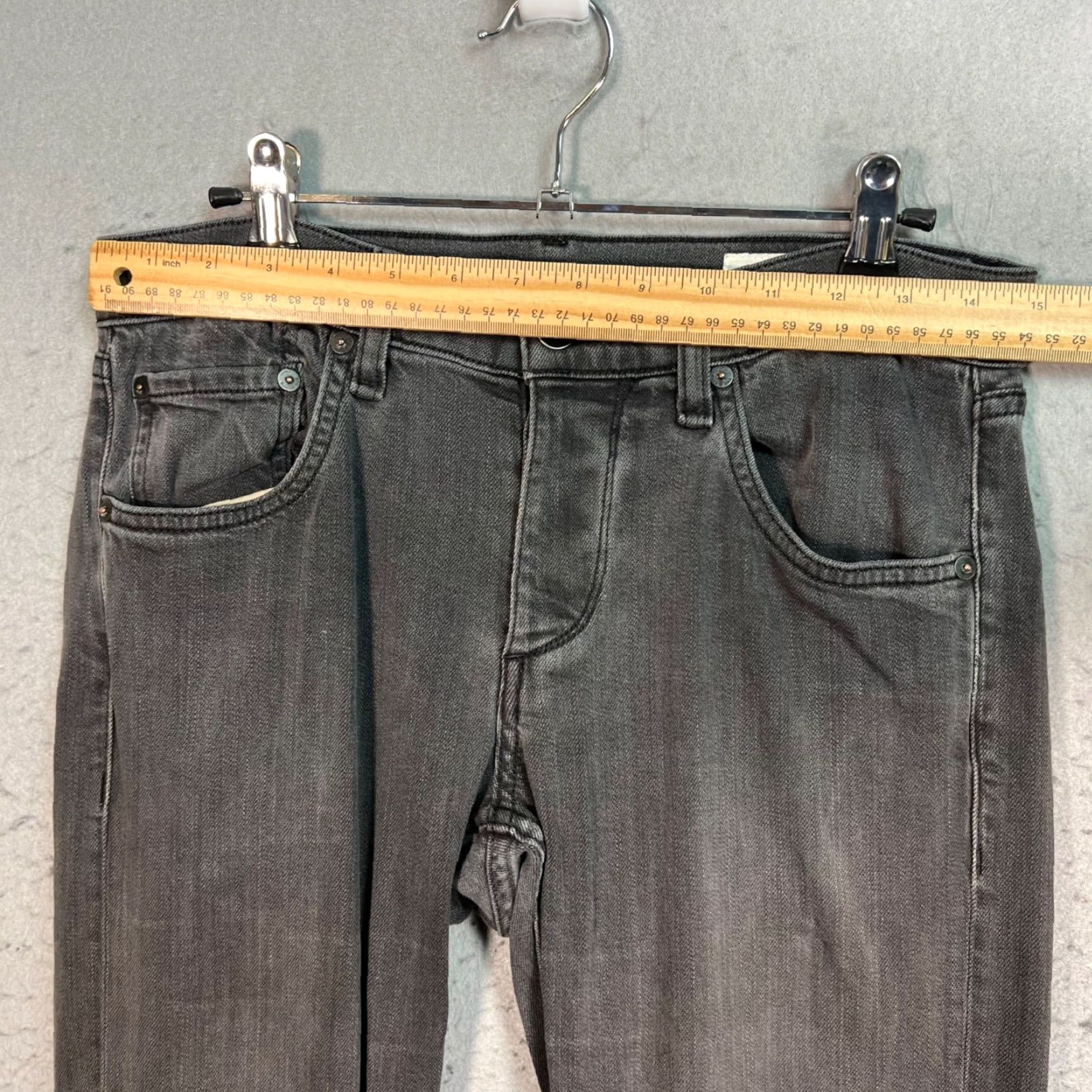 Rag & Bone VINTAGE Rag & Bone Jeans Women 31 Gray Skinny Rise Mid 31x33 Cotton Blend Size 24" / US 00 / IT 34 - 6 Thumbnail