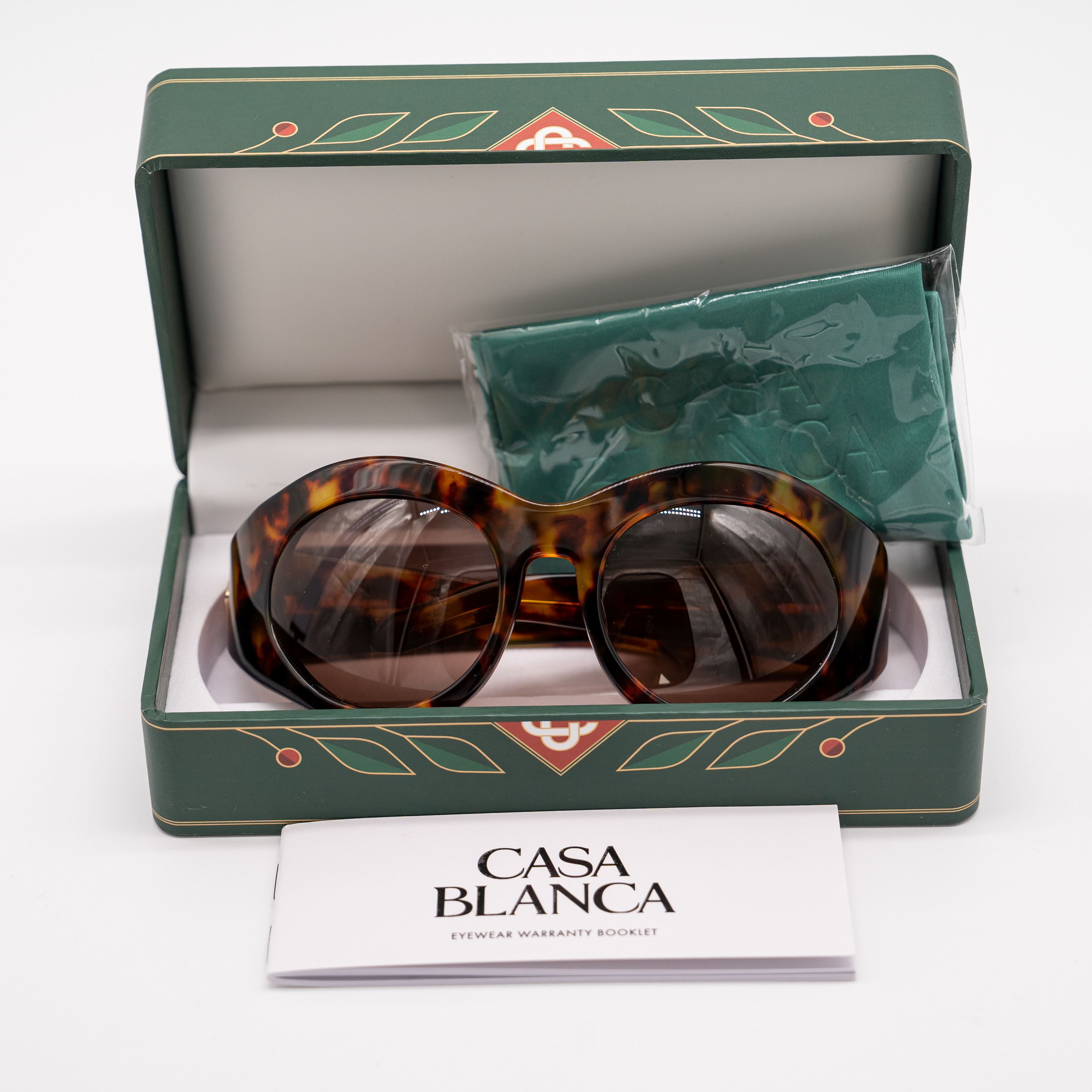 Casablanca CASABLANCA Round Goggle Acetate Sunglasses Tortoise Size ONE SIZE - 9 Thumbnail