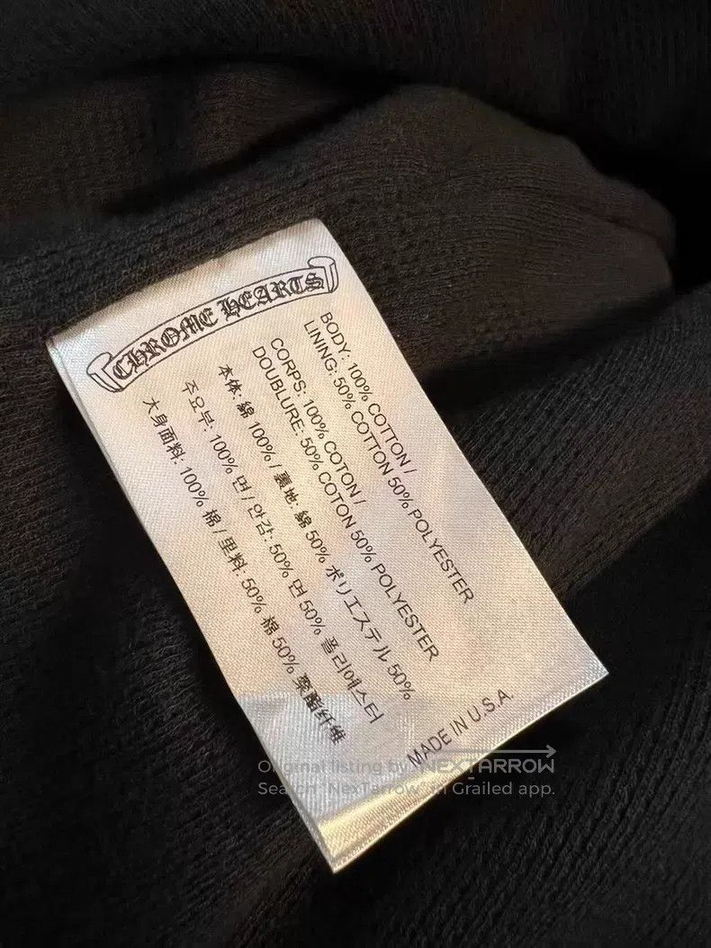 Chrome Hearts CHROME HEARTS Size XL Neroli Waffle Heart-Shaped Zip-Up Hoo Size US XL / EU 56 / 4 - 5 Thumbnail
