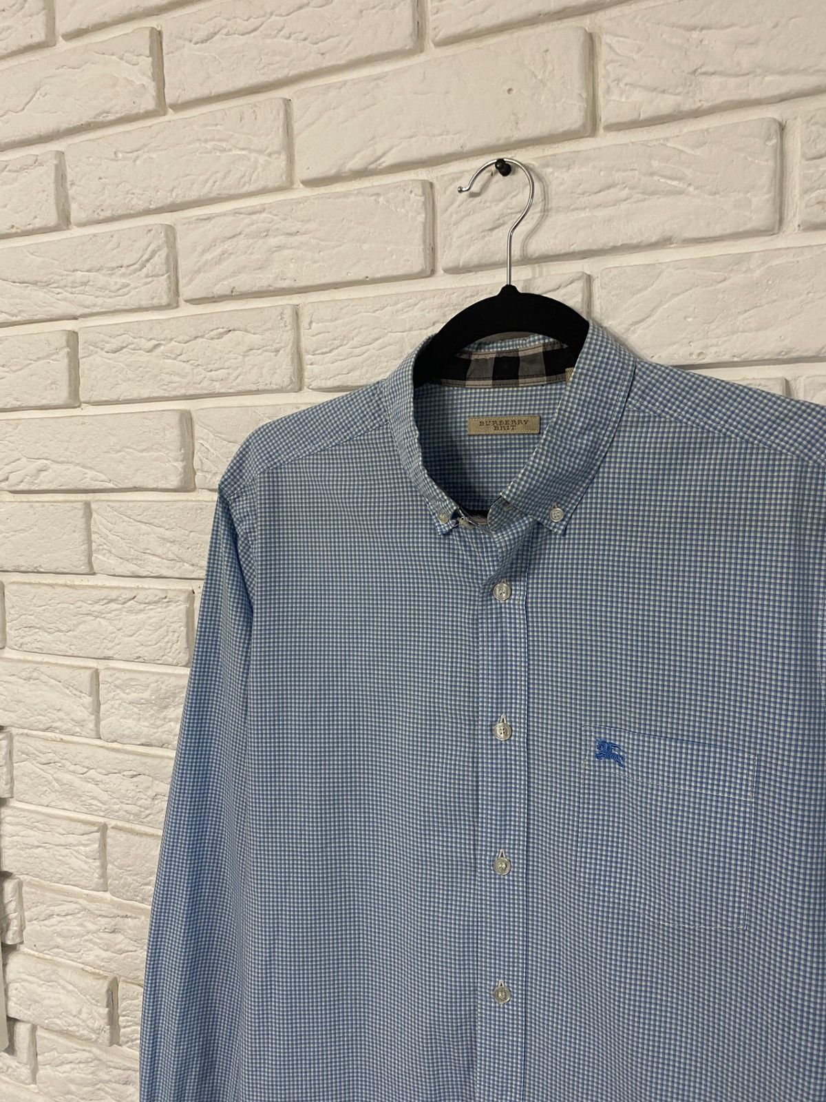 Burberry BURBERRY BRIT Shirt Casual Formal Check Men Size US L / EU 52-54 / 3 - 2 Thumbnail