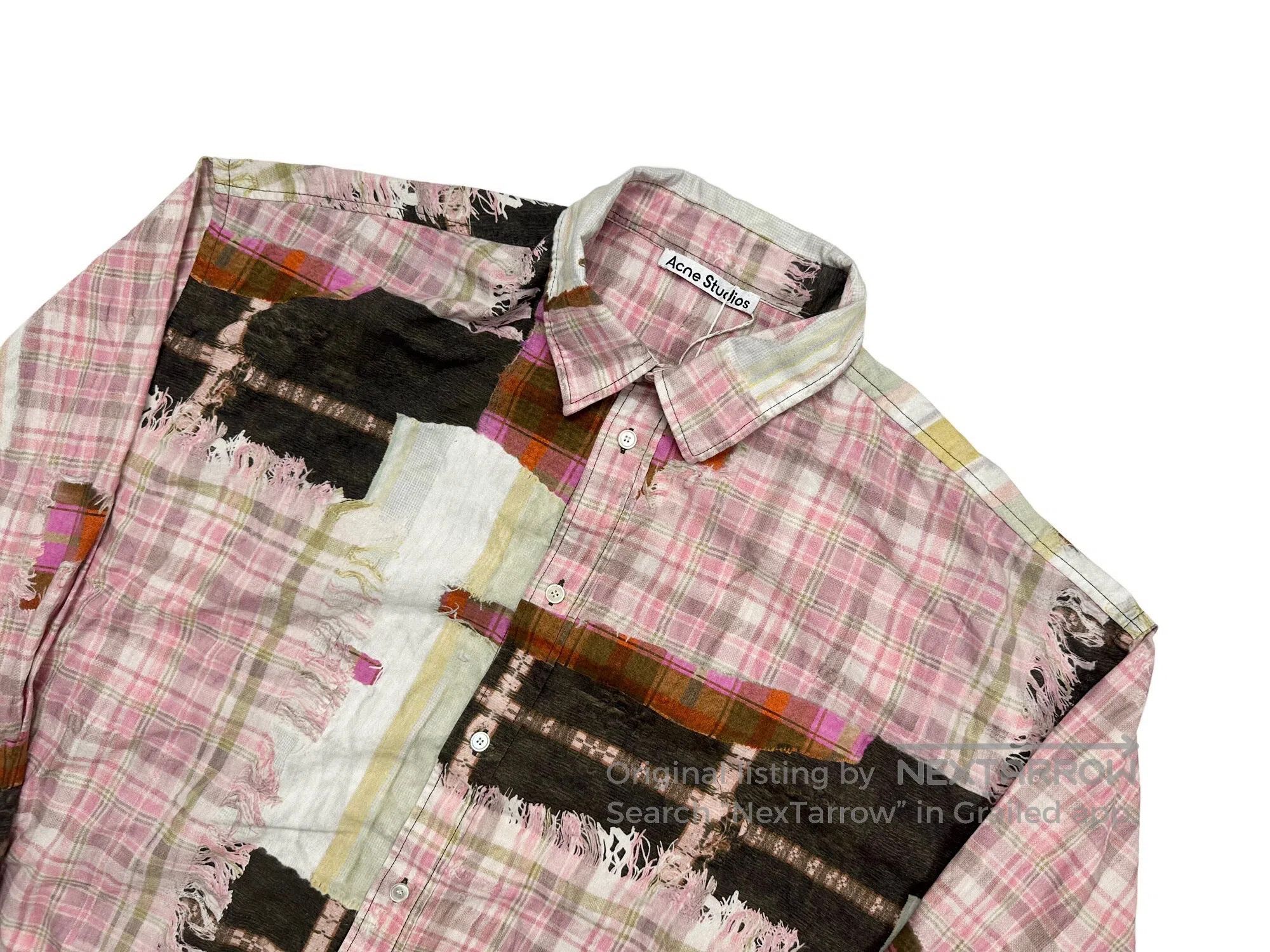 Acne Studios Acne Studios 3D Digital Printed Pink Checkered Oversized S Size US M / EU 48-50 / 2 - 3 Thumbnail