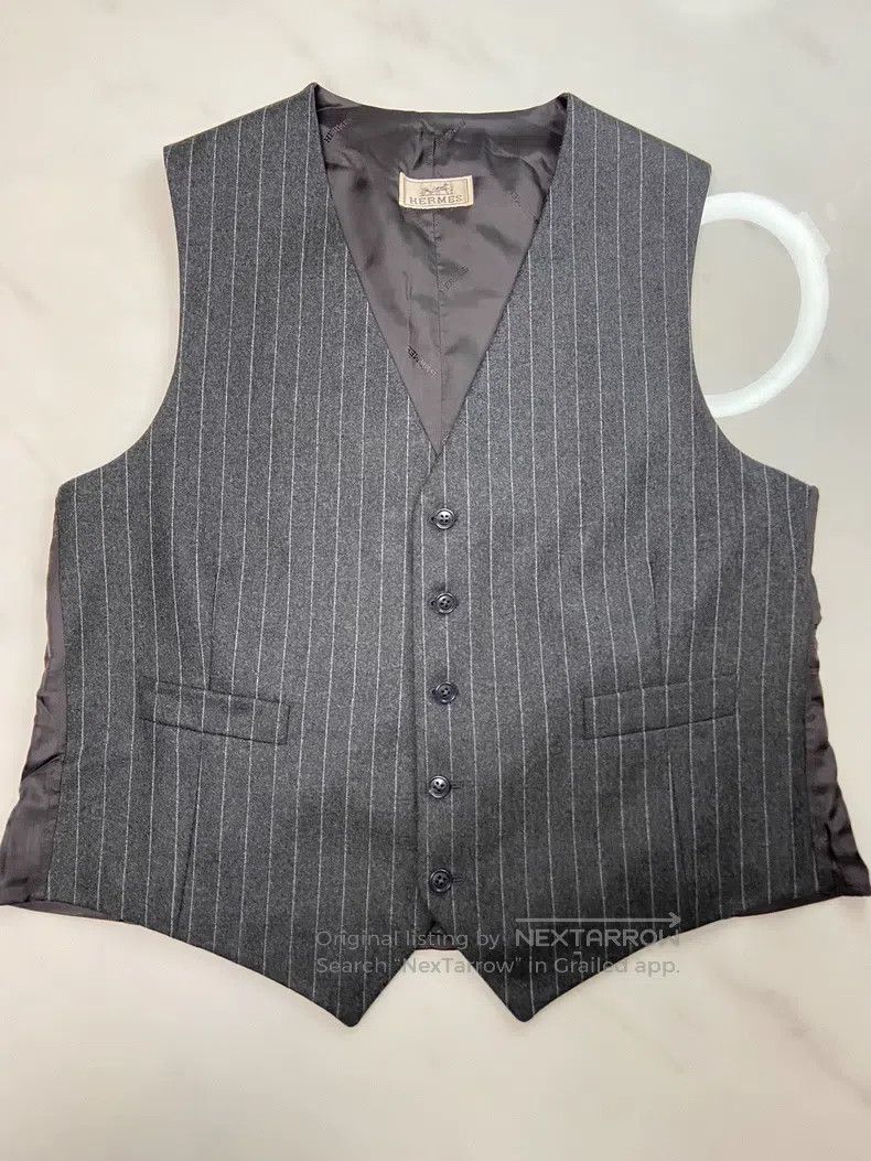 Hermes Hermes Cashmere and mink three-piece suit Size 50R - 5 Thumbnail