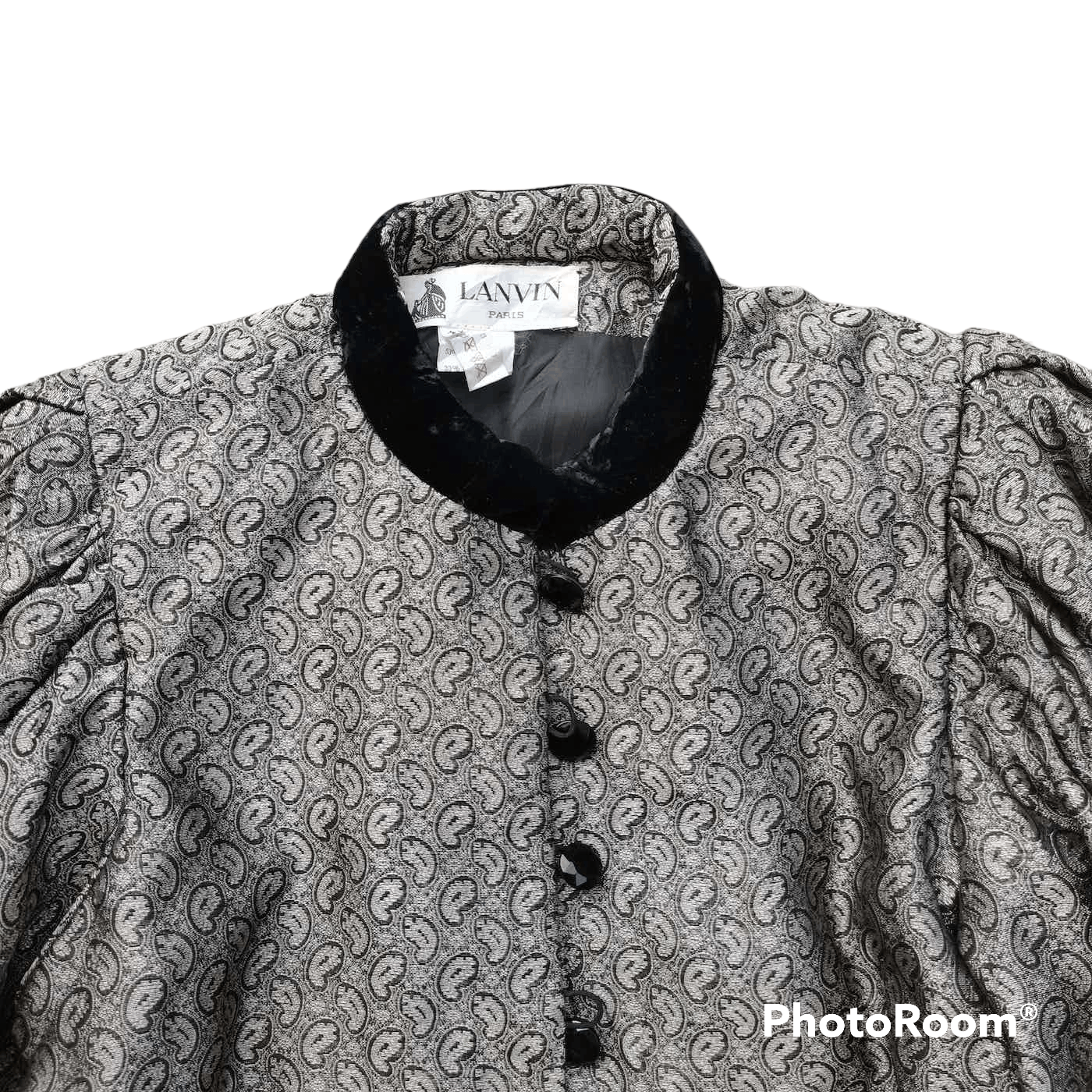 Lanvin Vintage LANVIN PARIS Silk Monogram Women Shirt Size M / US 6-8 / IT 42-44 - 3 Thumbnail