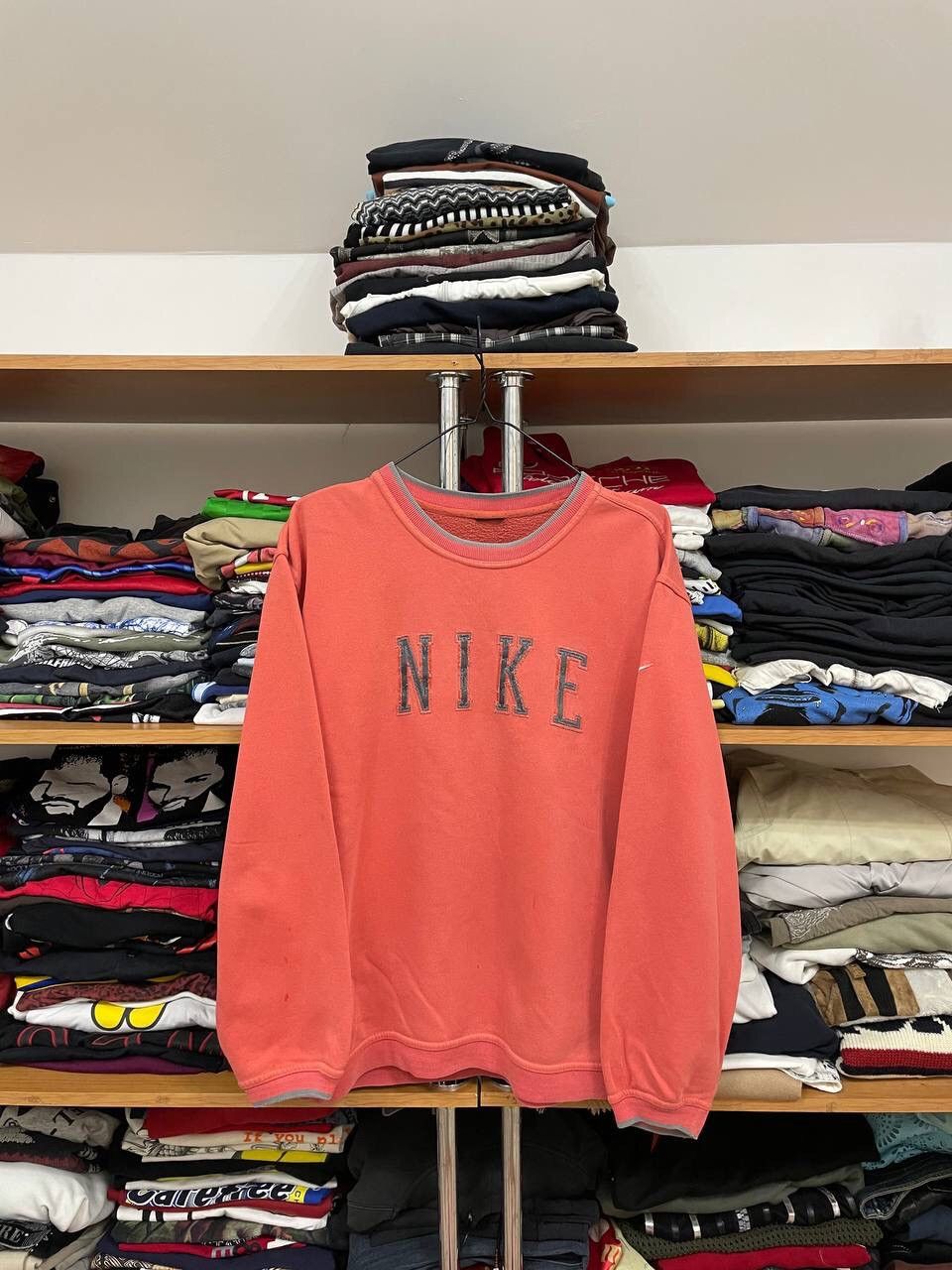 Nike × Vintage NIKE VINTAGE CENTER LOGO OVERSIZE BOXY SWEATSHIRT Size US M / EU 48-50 / 2 - 1 Thumbnail