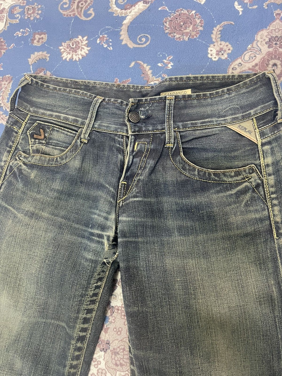 Japanese Brand × Replay × Vintage ❌SUMMER SALE❌ REPLAY DISTRESSED JEANS FLARE DENIM Size US 30 / EU 46 - 3 Thumbnail
