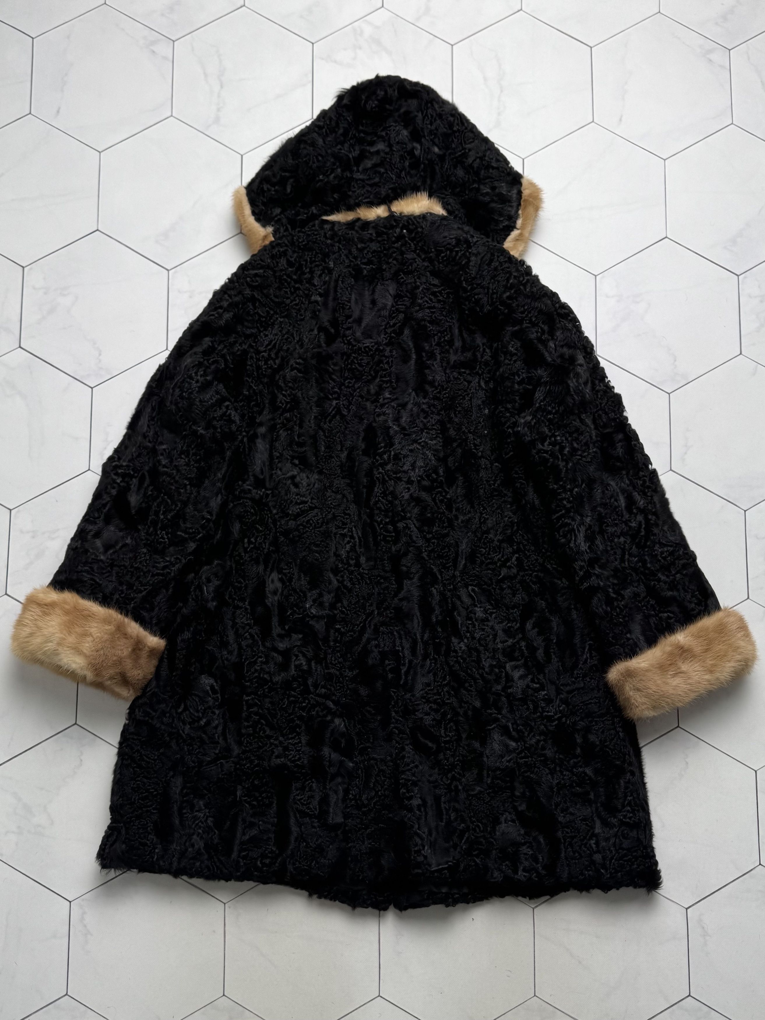 Vintage Vintage Real Fur Hooded Coat Size L / US 10 / IT 46 - 12 Thumbnail