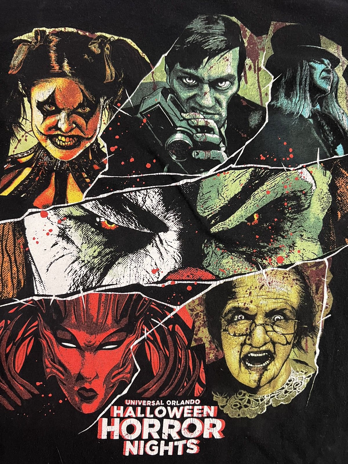 Expert Horror × Universal Studios Rare Halloween horror night scream team cast tee Size US S / EU 44-46 / 1 - 2 Thumbnail