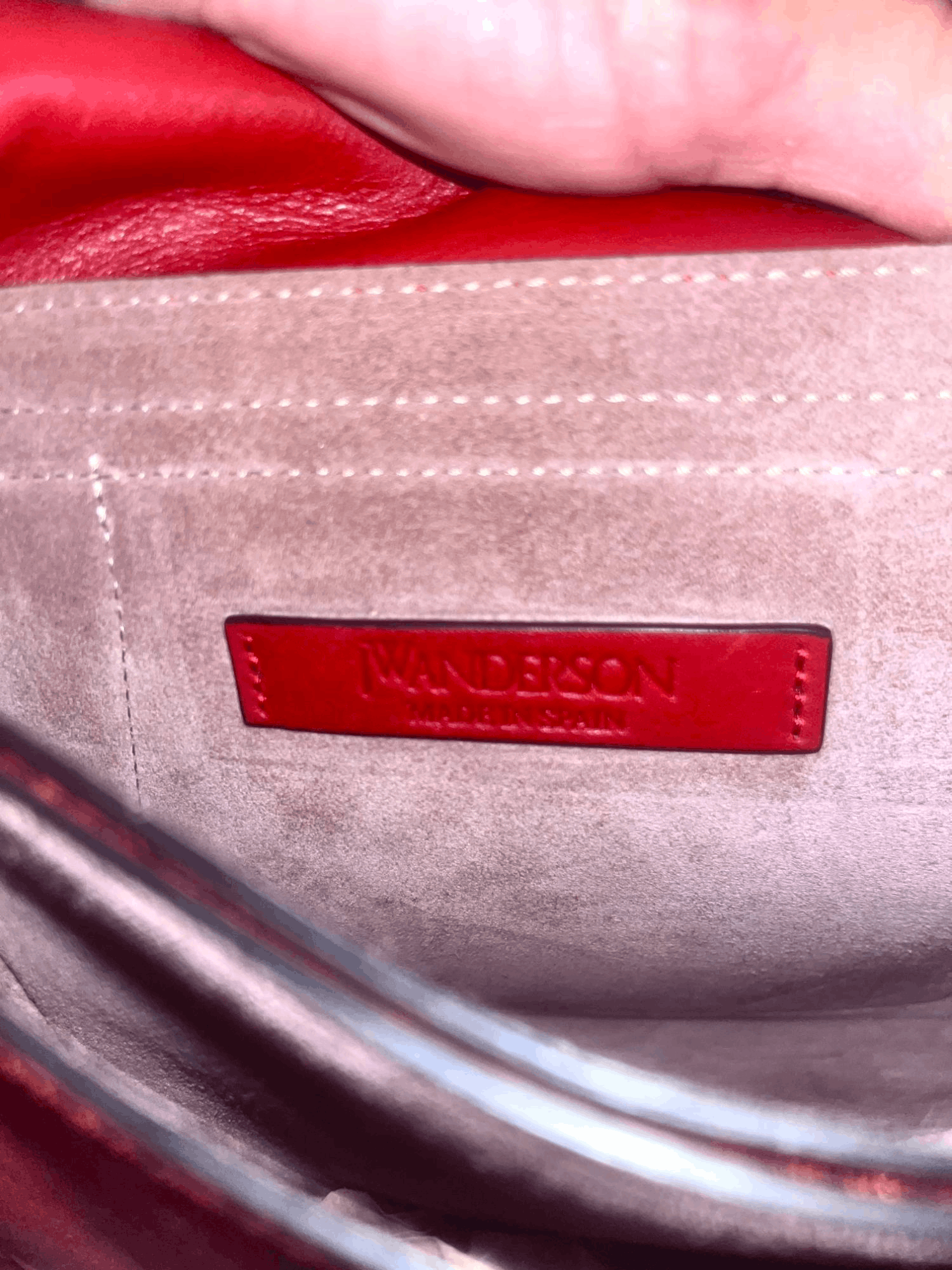 JW Anderson JW Anderson Suede / Leather Red Suede Flap Bag Size ONE SIZE - 8 Thumbnail