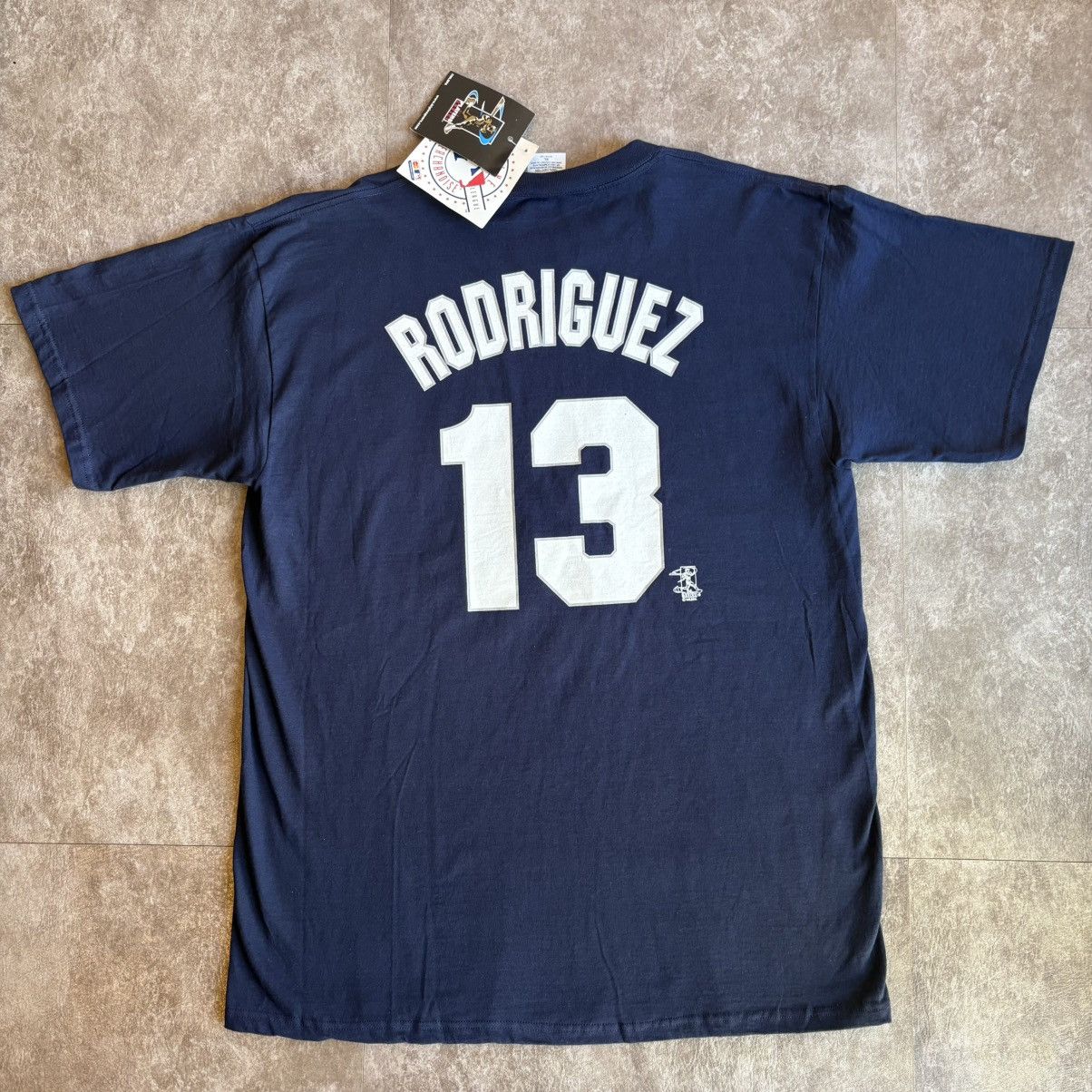 Vintage Vintage Dead Stock Alex Rodriguez New York Yankees T Shirt Size US XL / EU 56 / 4 - 2 Thumbnail