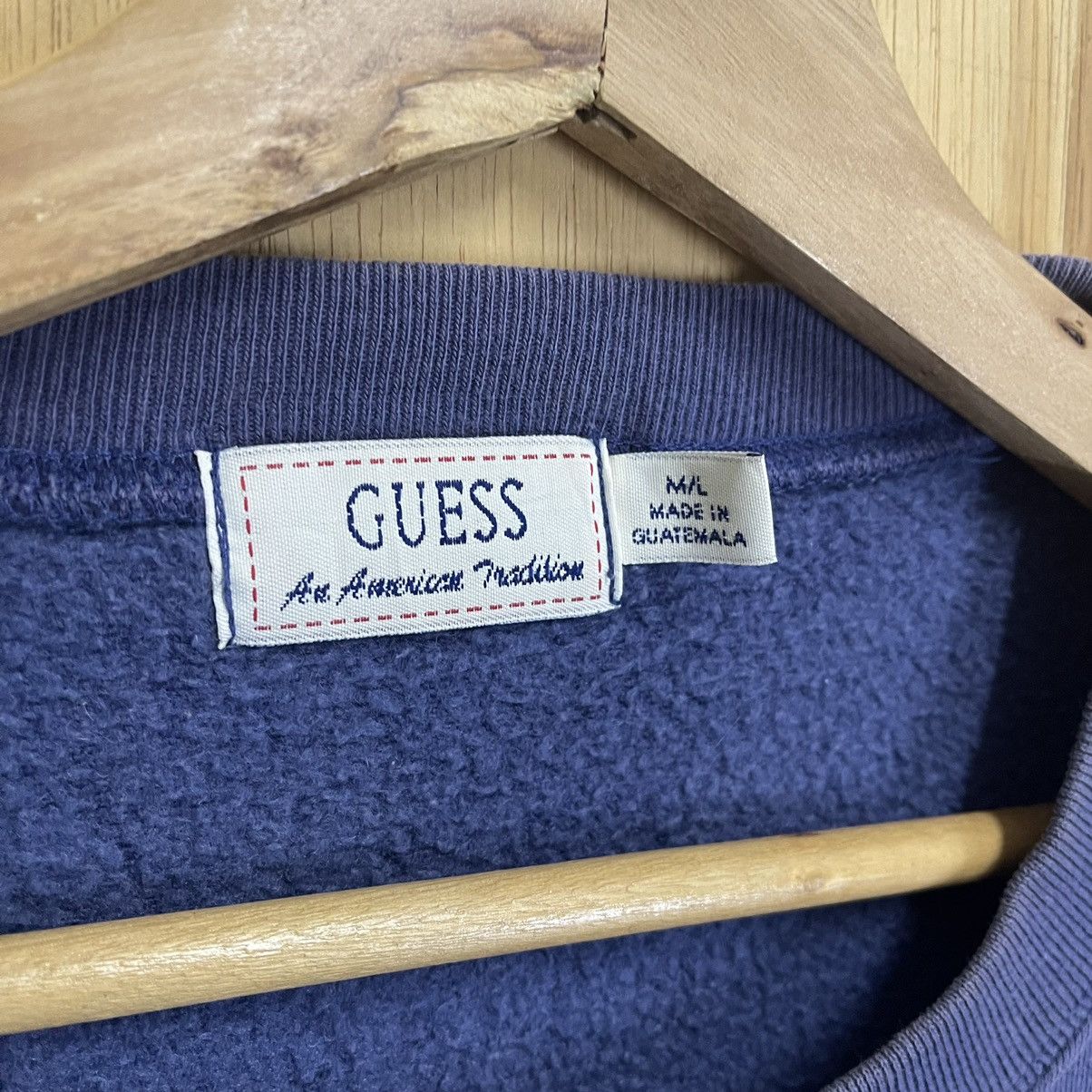 Guess × Japanese Brand × Vintage Vintage 90s Guess Big Logo Printed Crew Neck Sweatshirt Size US M / EU 48-50 / 2 - 8 Thumbnail