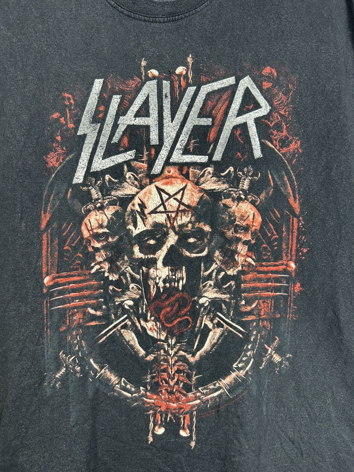 Band Tees Vintage Slayer World Tour Thrashed Tank Top Size L Size US L / EU 52-54 / 3 - 5 Thumbnail