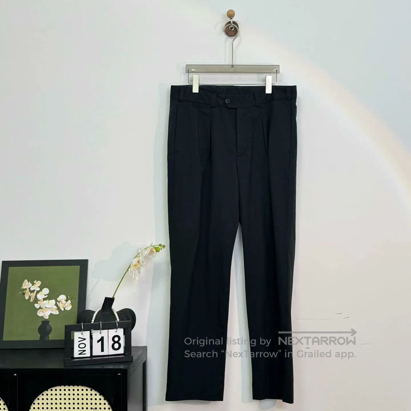 Moncler moncler black logo dress pants size 48. Size US 38 / EU 54 - 1 Thumbnail