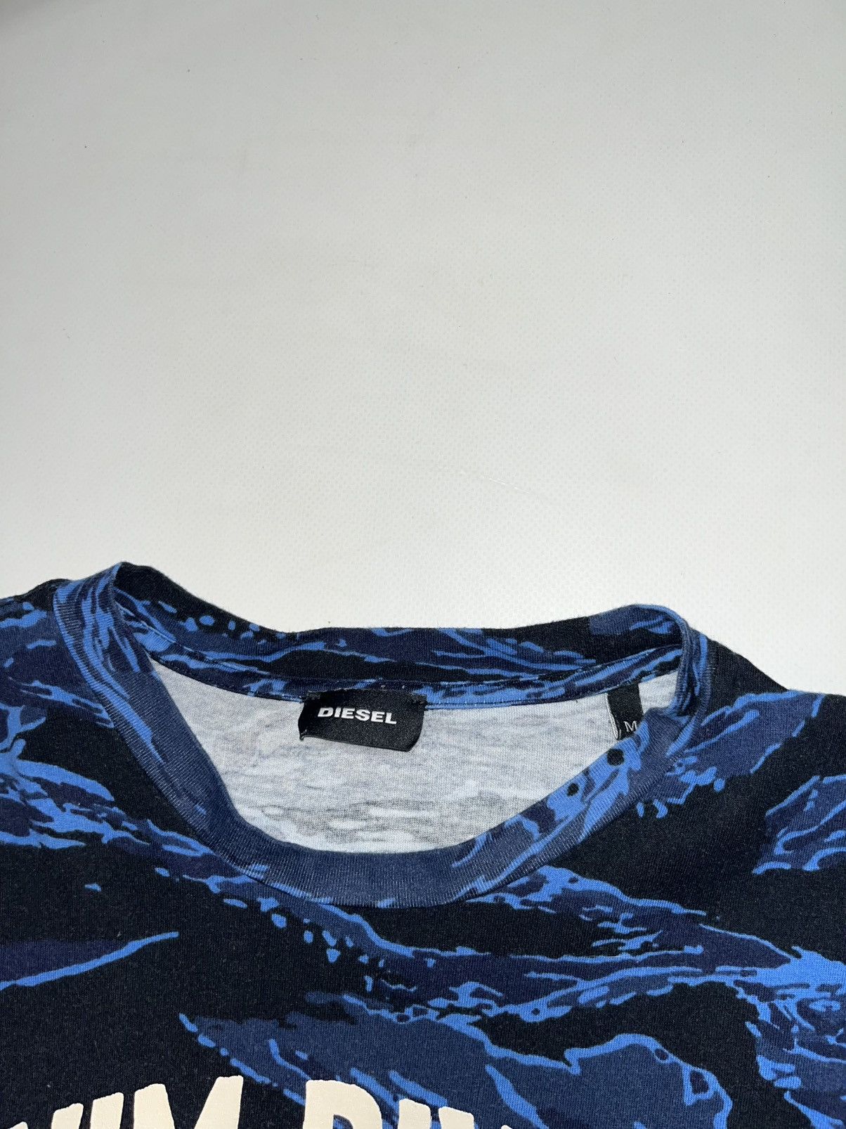 Diesel Diesel blue camo division t-shirt Size US M / EU 48-50 / 2 - 3 Thumbnail